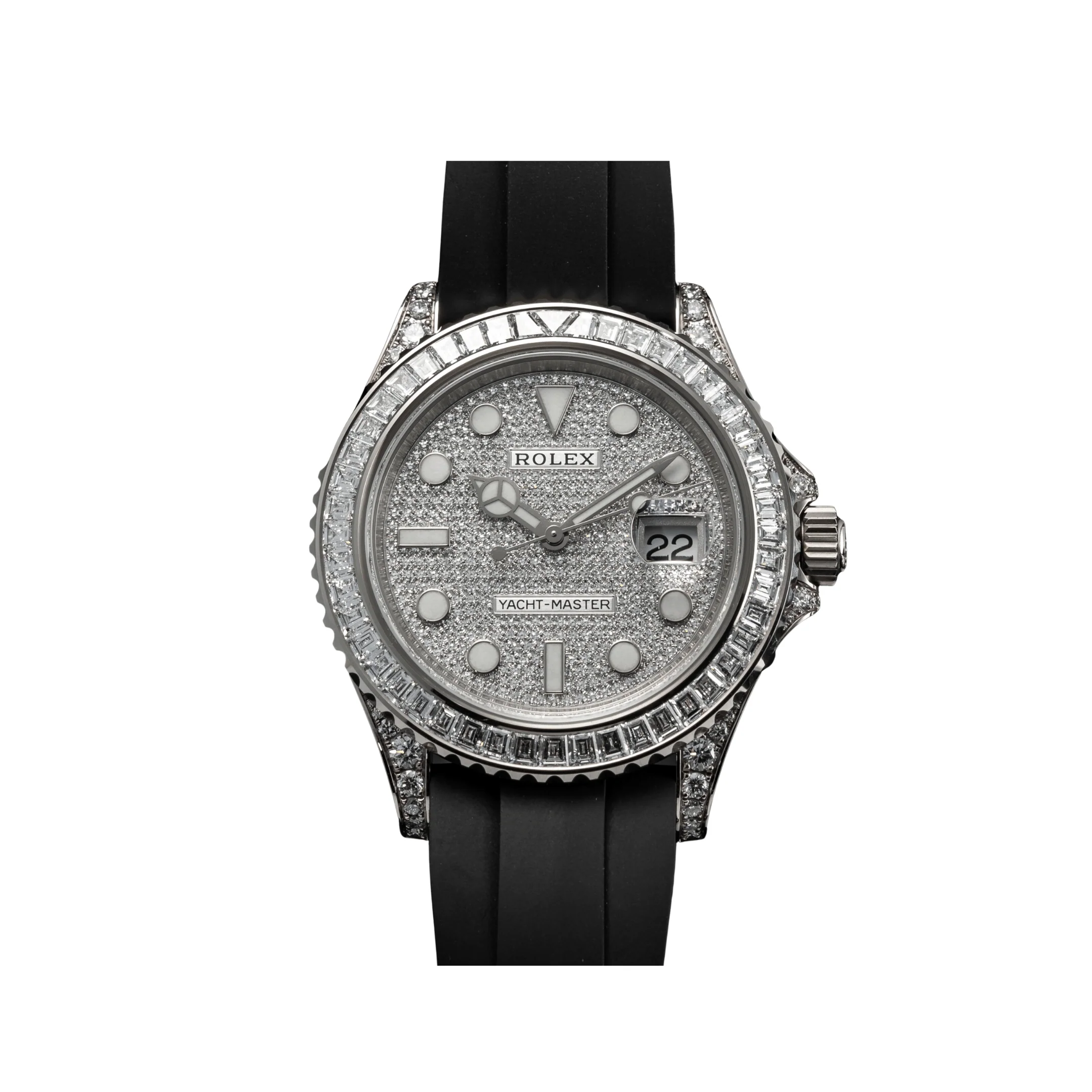 Rolex Yacht-Master 42 226679TBR White Gold Pave Diamond Dial Diamond Bezel (2021)