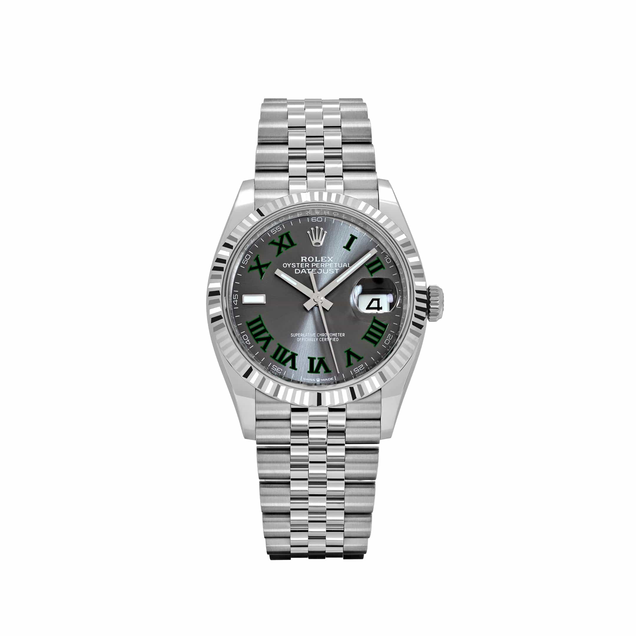 Rolex Datejust 36 126234 Stainless Steel Slate 'Wimbledon' Dial Jubilee (2025)