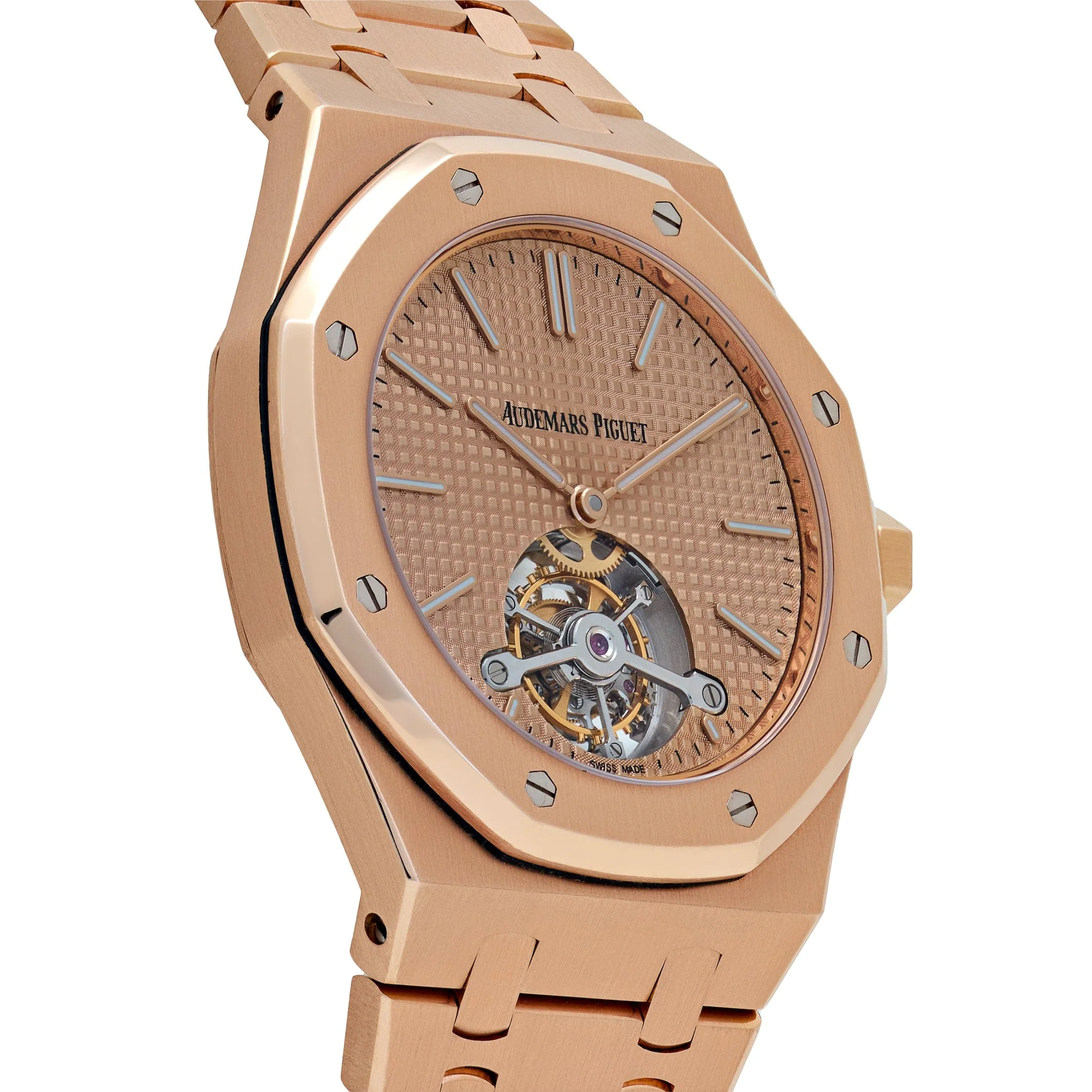 Audemars Piguet Royal Oak Tourbillon 26515OR.OO.1220OR.01 Extra-Thin Rose Gold Pink-Toned Dial Limited Edition of 25