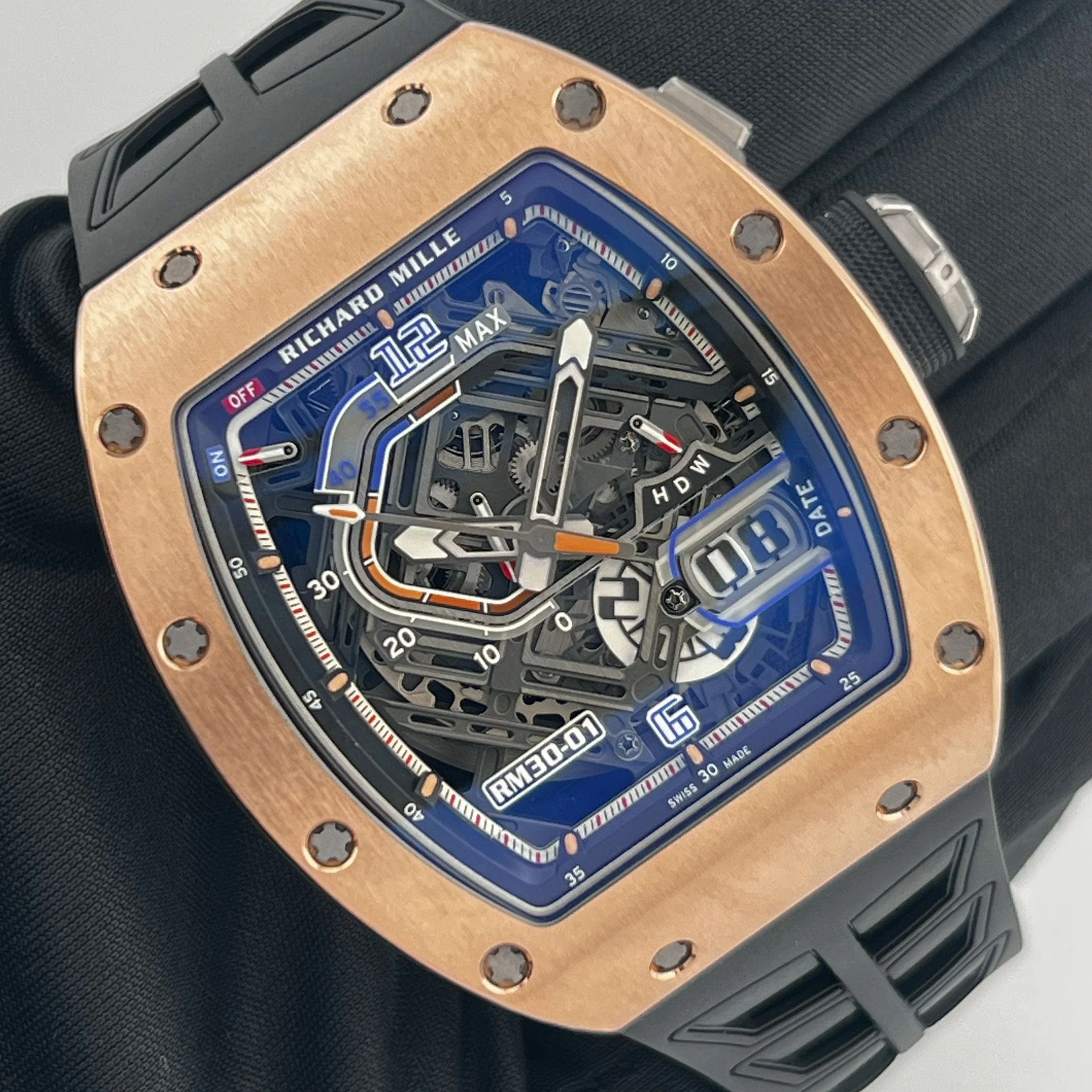 Richard Mille RM 30-01 Declutchable Rotor Rose Gold Skeleton Dial (2023)