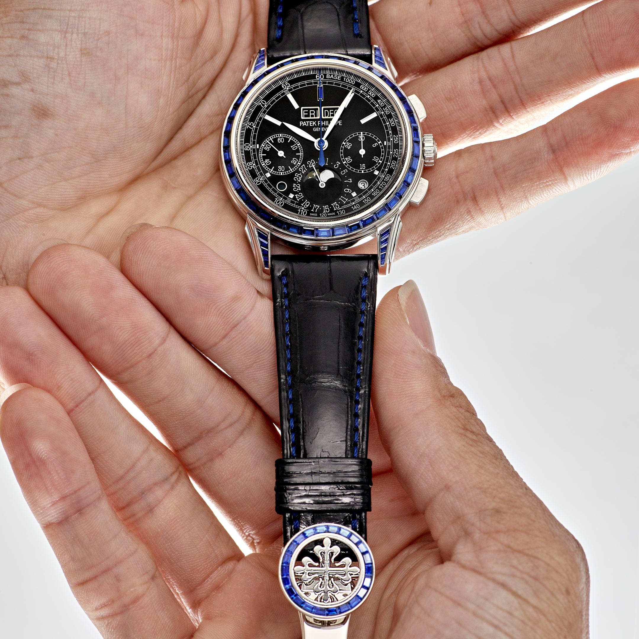Patek Philippe Grand Complications 5271/11P-001 Moon Phases Platinum Black Dial Sapphire Bezel