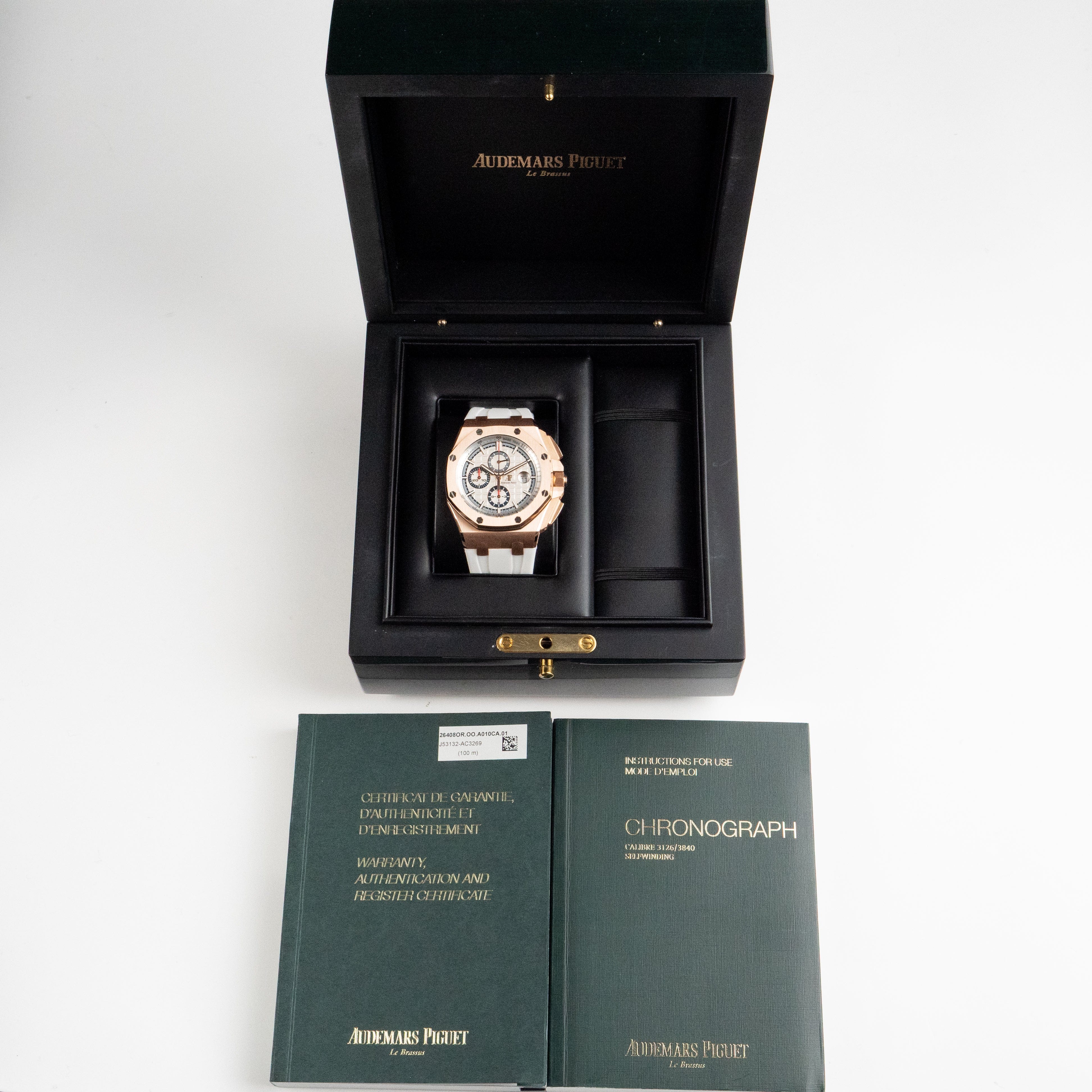 Audemars Piguet Royal Oak Offshore 26408OR.OO.A010CA.01 'Summer' Chronograph Rose Gold White Dial Limited Edition of 500 (2017)