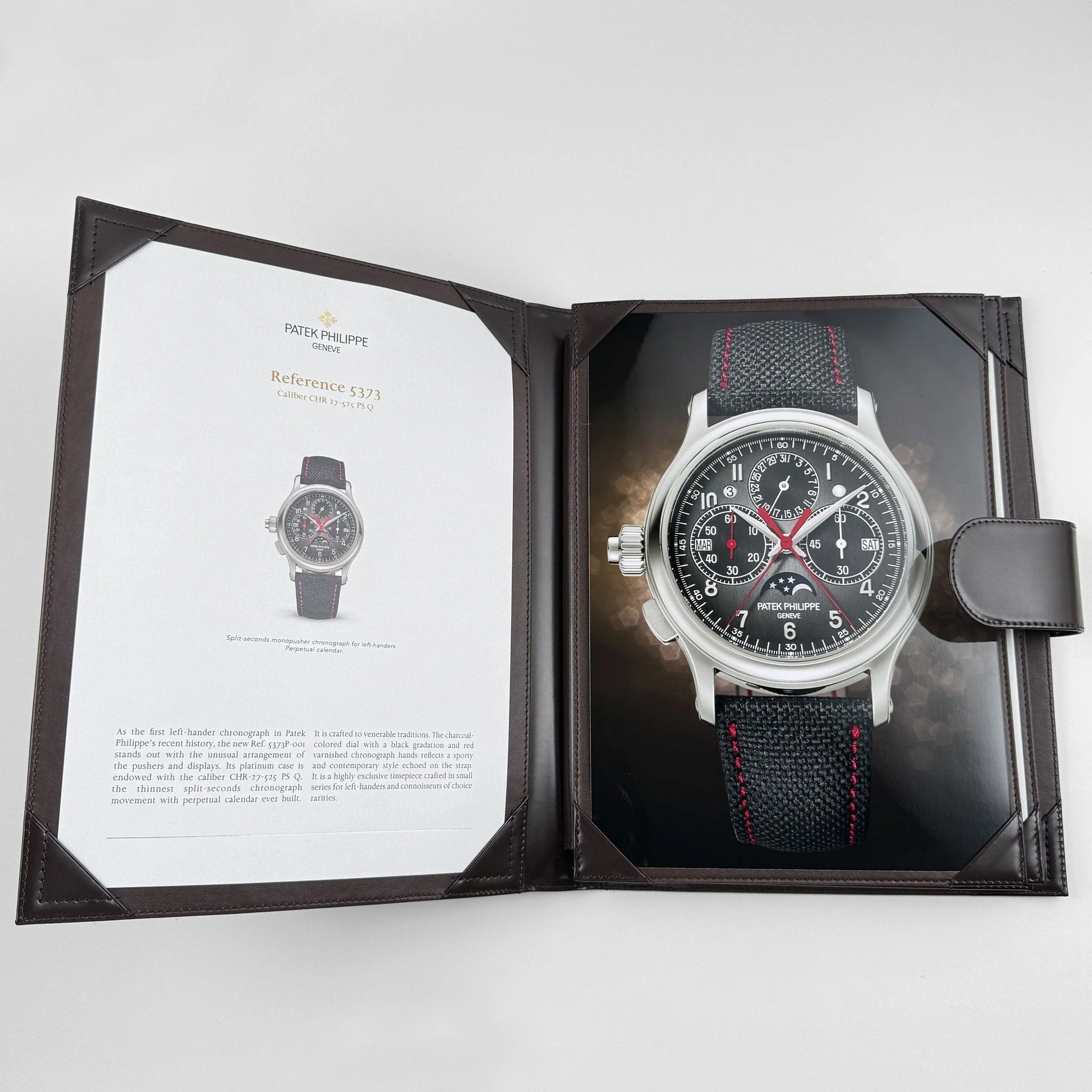 Patek Philippe Grand Complications 5373P-001 Split Seconds Perpetual Calendar 'Lefty' Chronograph Platinum (2025)