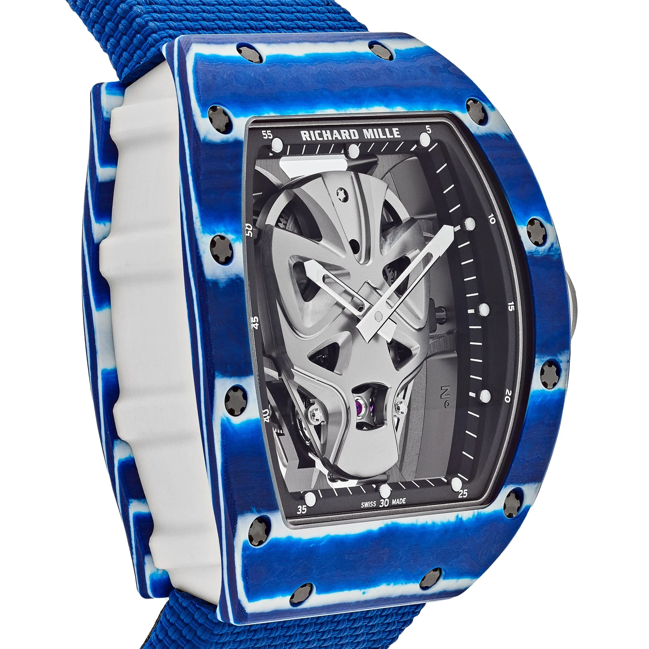 Richard Mille RM 52-06 Tourbillon 'Mask' Blue White Quartz TPT Limited Edition of 18