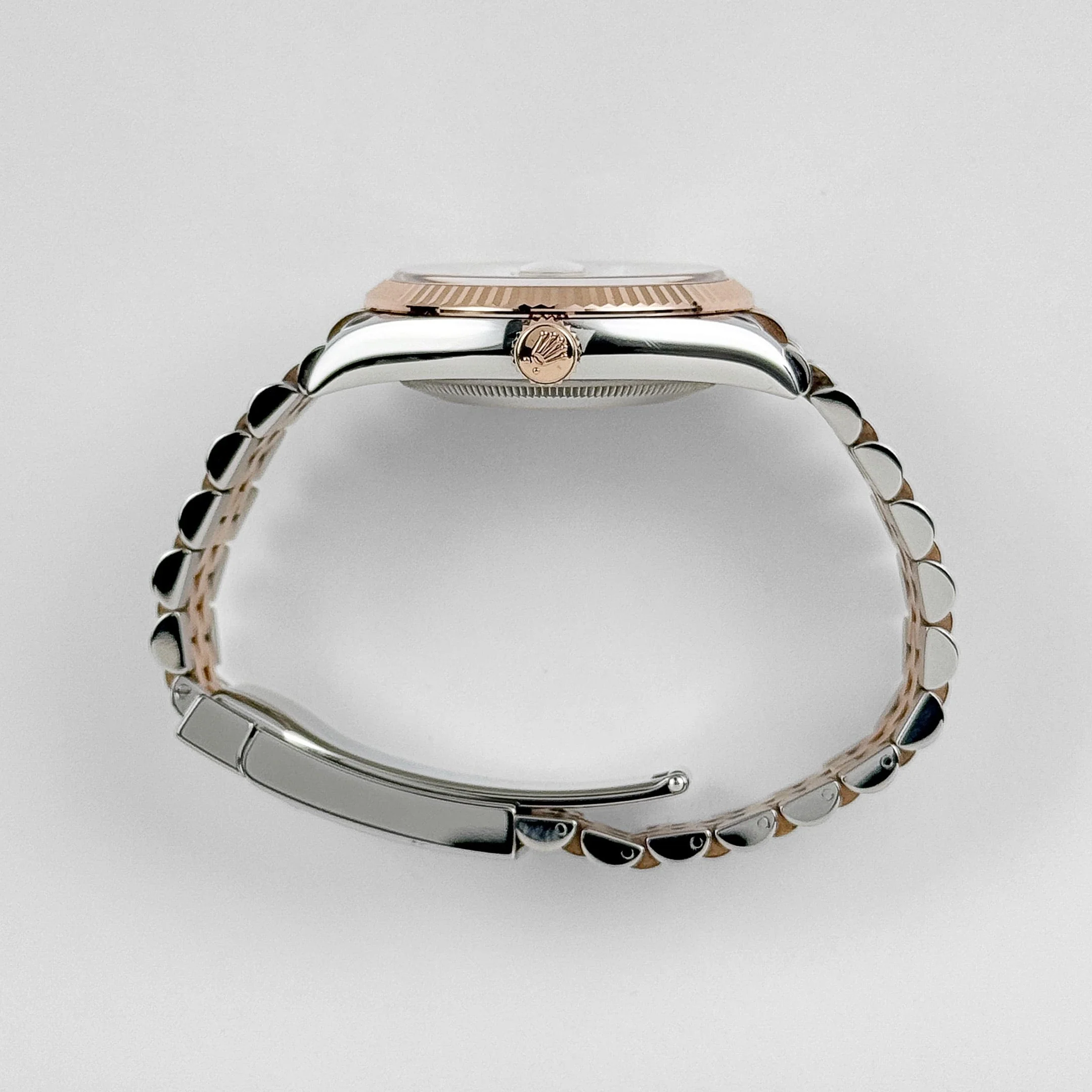 Rolex Datejust 36 126231 Rose Gold Stainless Steel Silver Fluted Motif Dial (2024)