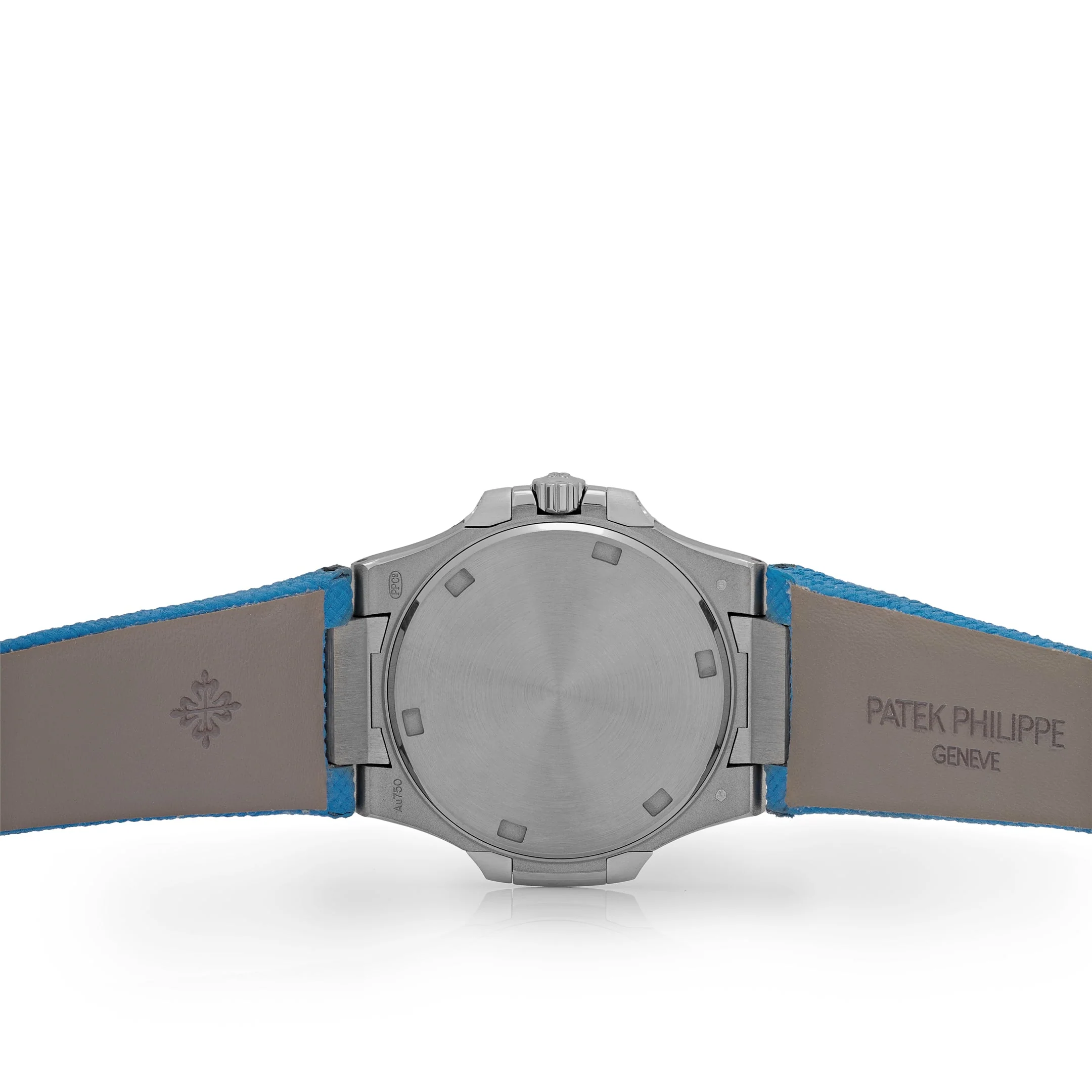 Patek Philippe Nautilus 7010G-013 'Ladies' White Gold Blue Dial Diamond Bezel