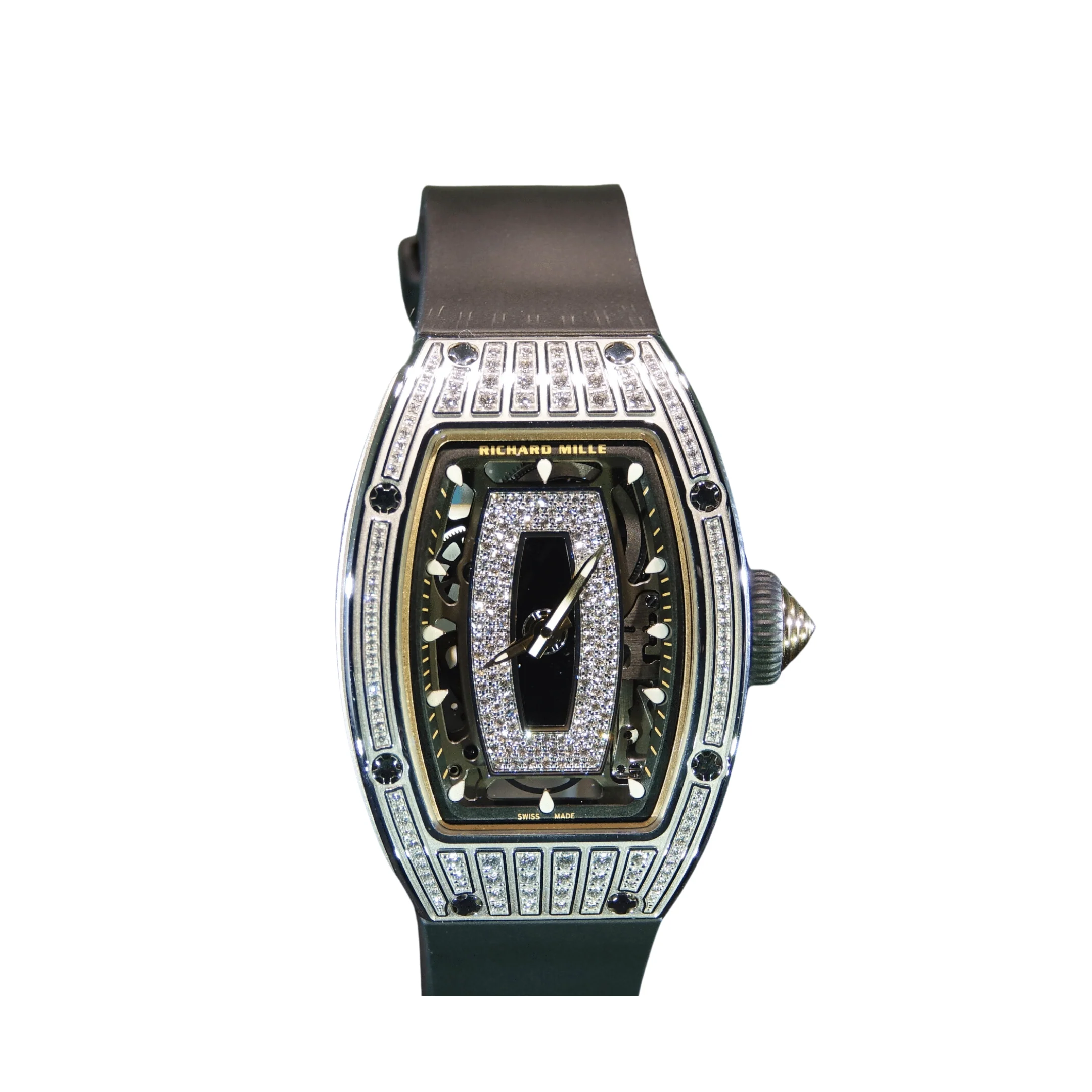 Richard Mille RM 07-01 'Ladies' White Gold Diamond Set Onyx Dial