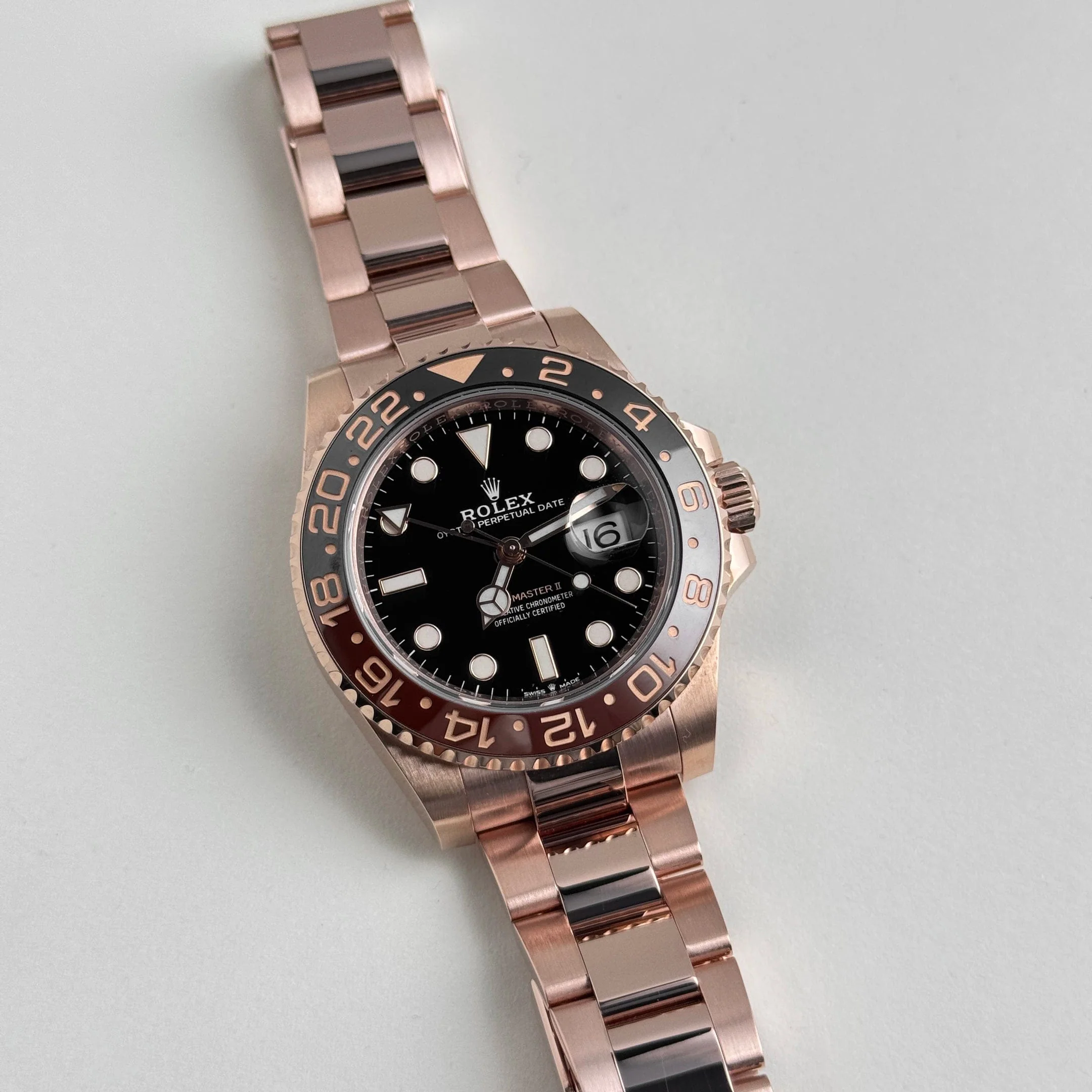 Rolex GMT-Master II 126715CHNR 'Root Beer' Rose Gold Black Dial (2020)