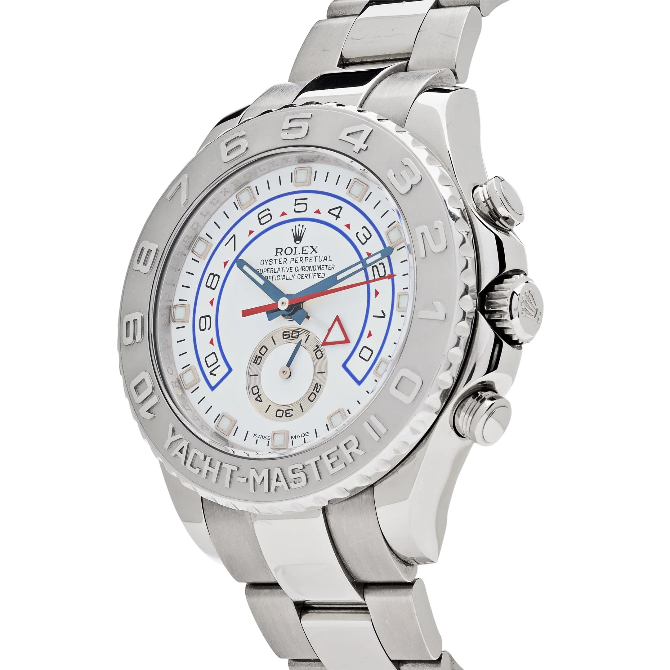 Rolex Yacht-Master II 116689 White Gold Platinum White Dial
