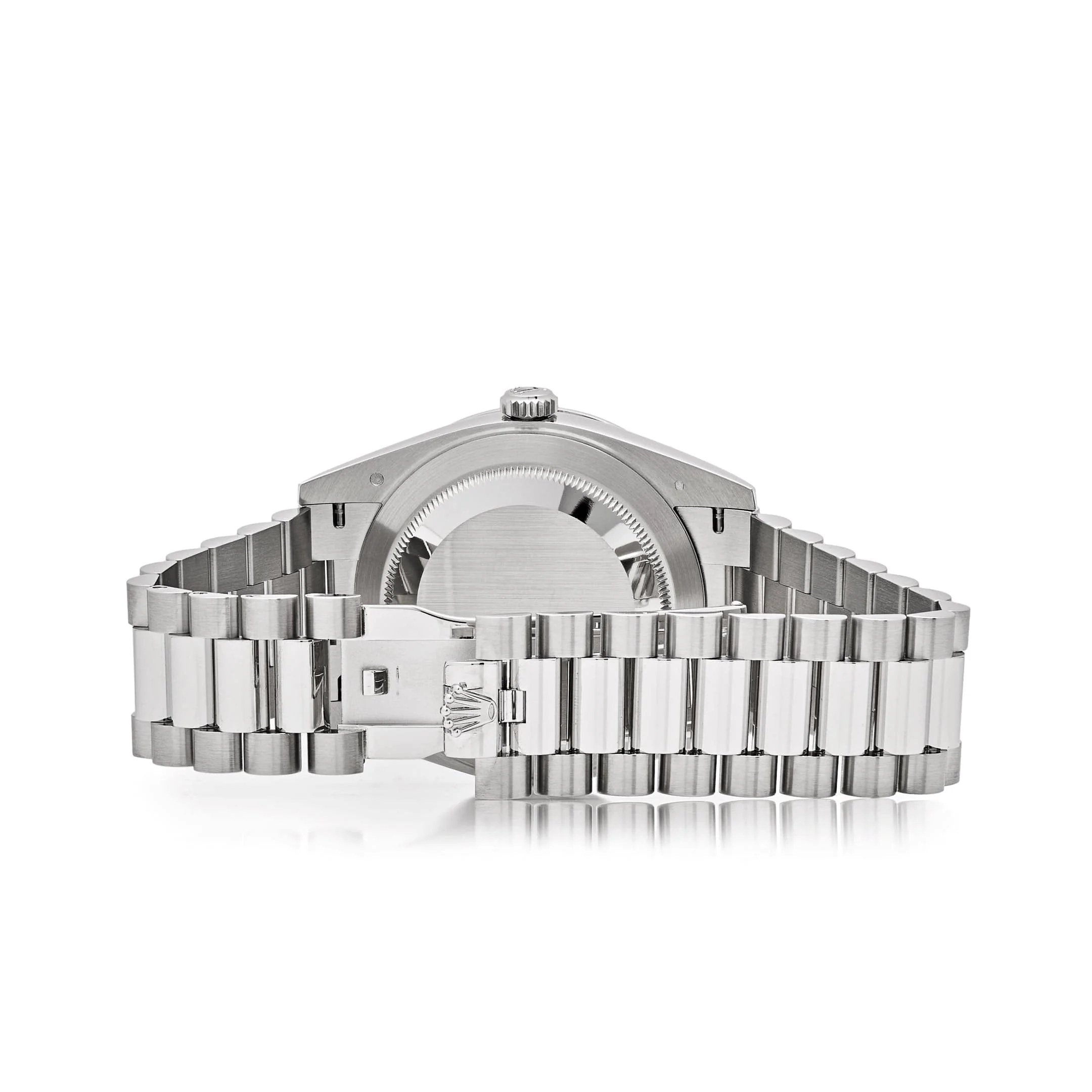 Rolex Day-Date 40 228396TBR Platinum Ice Blue Arabic Dial Diamond Bezel