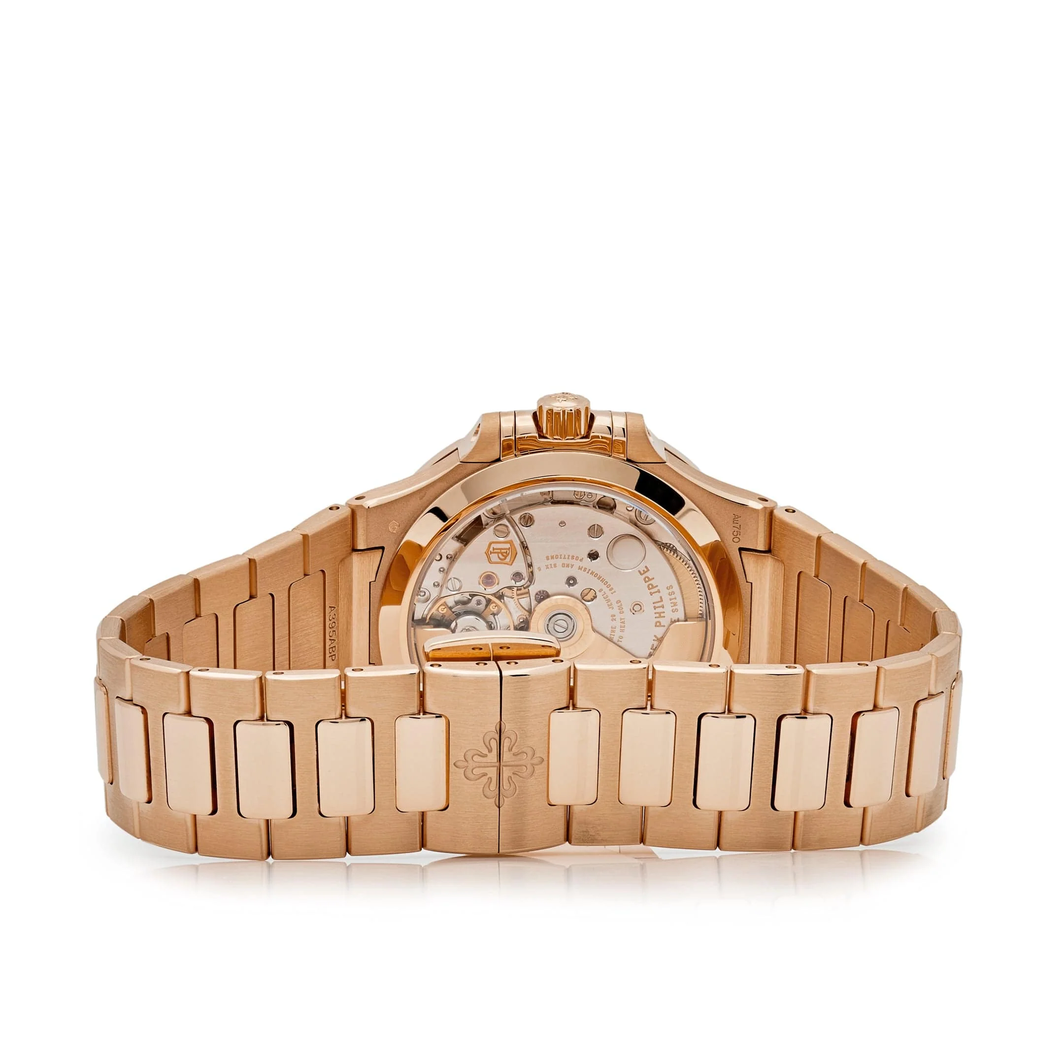 Patek Philippe Nautilus 7118/1200R-001 Ladies Automatic Rose Gold Silver Dial Diamond Bezel