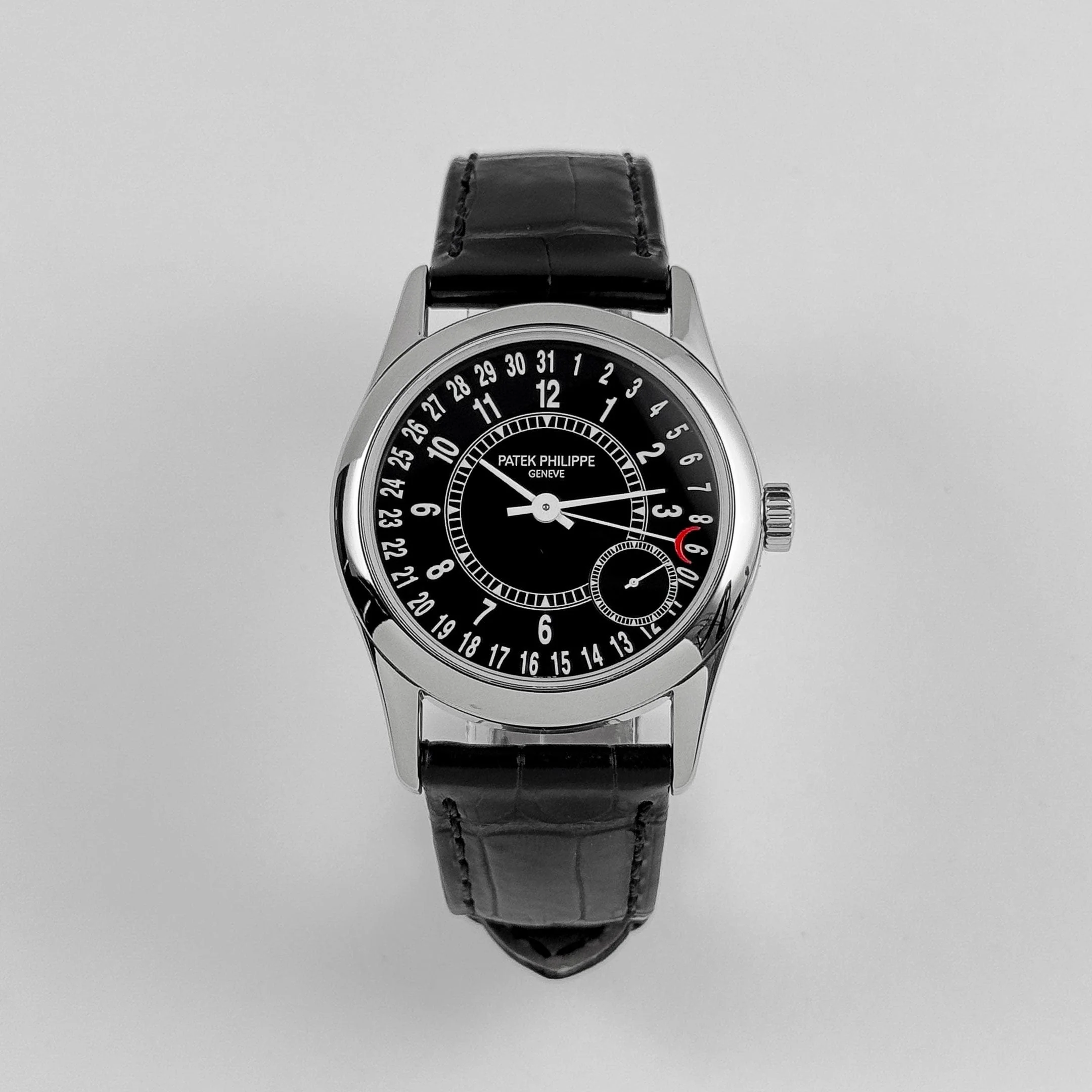 Patek Philippe Calatrava 6000G-001 White Gold Black Dial (2007)