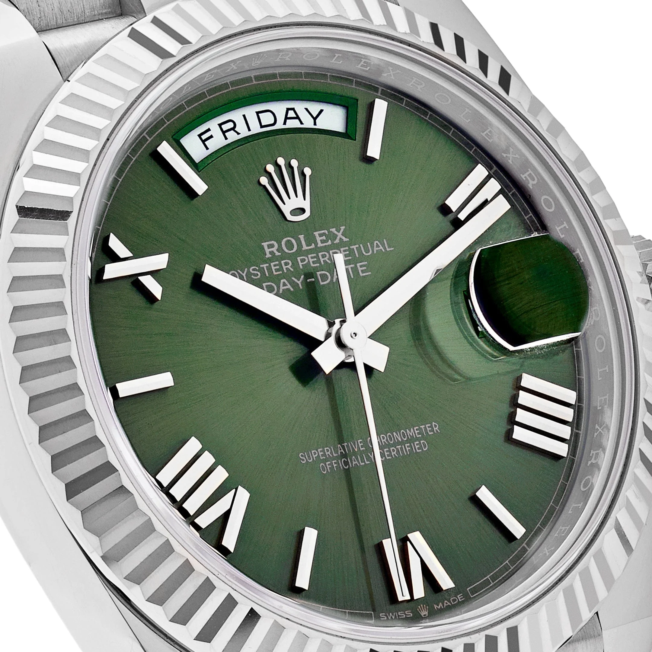 Rolex Day-Date 40 228239 White Gold Olive Dial (2023)