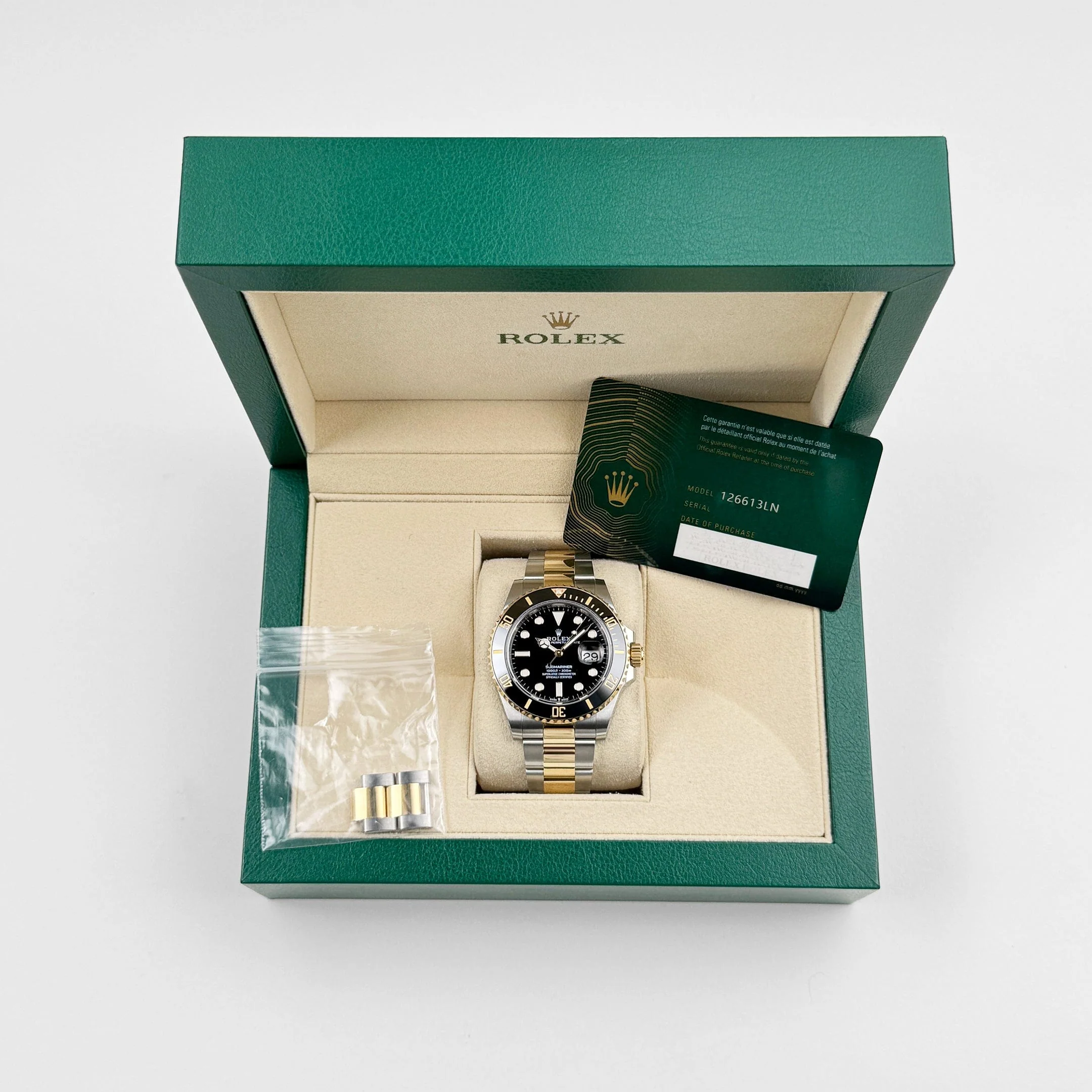 Rolex Submariner Date 126613LN Stainless Steel Yellow Gold Black Dial (2024)