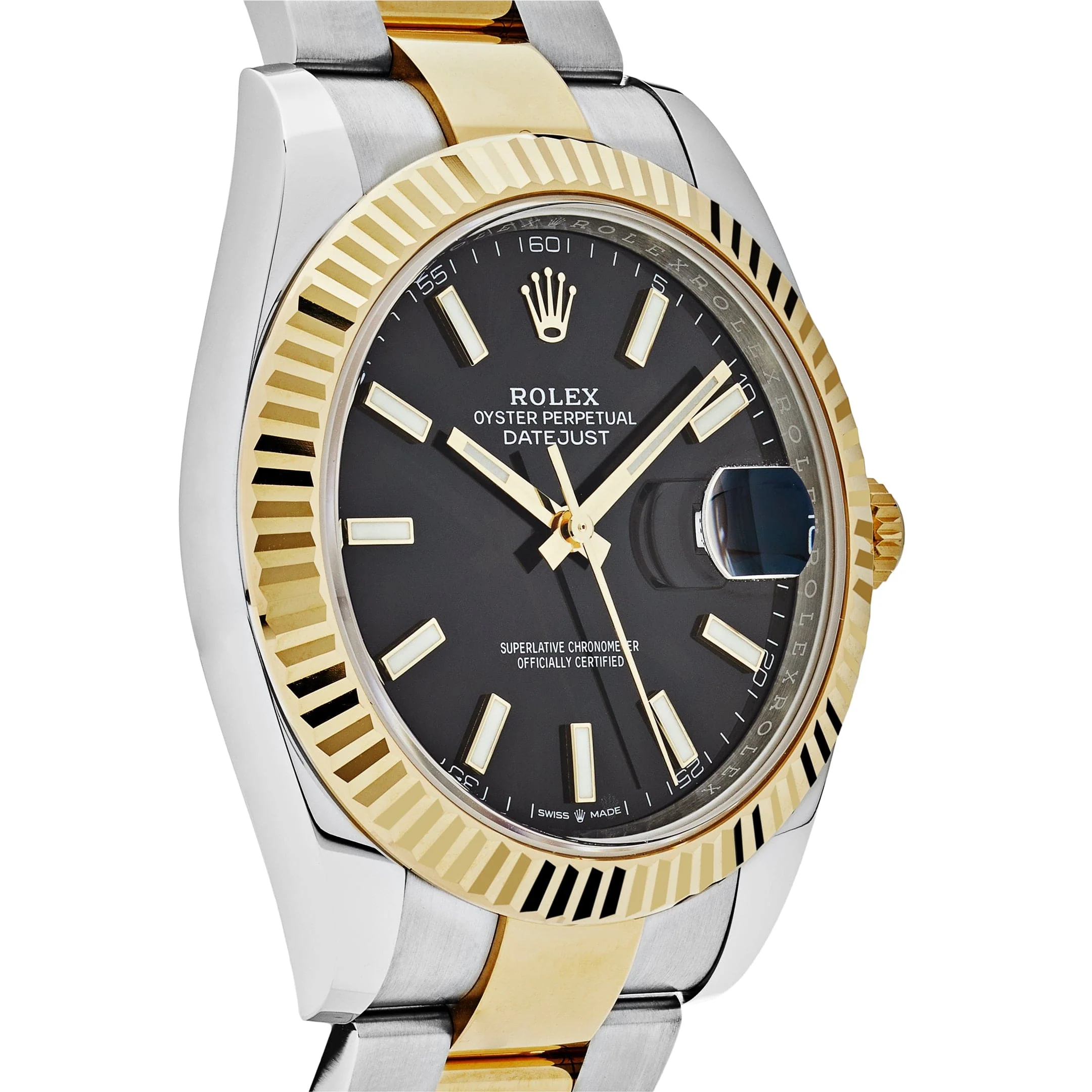 Rolex Datejust 41 126333 Yellow Gold Stainless Steel Black Dial Oyster (2025)