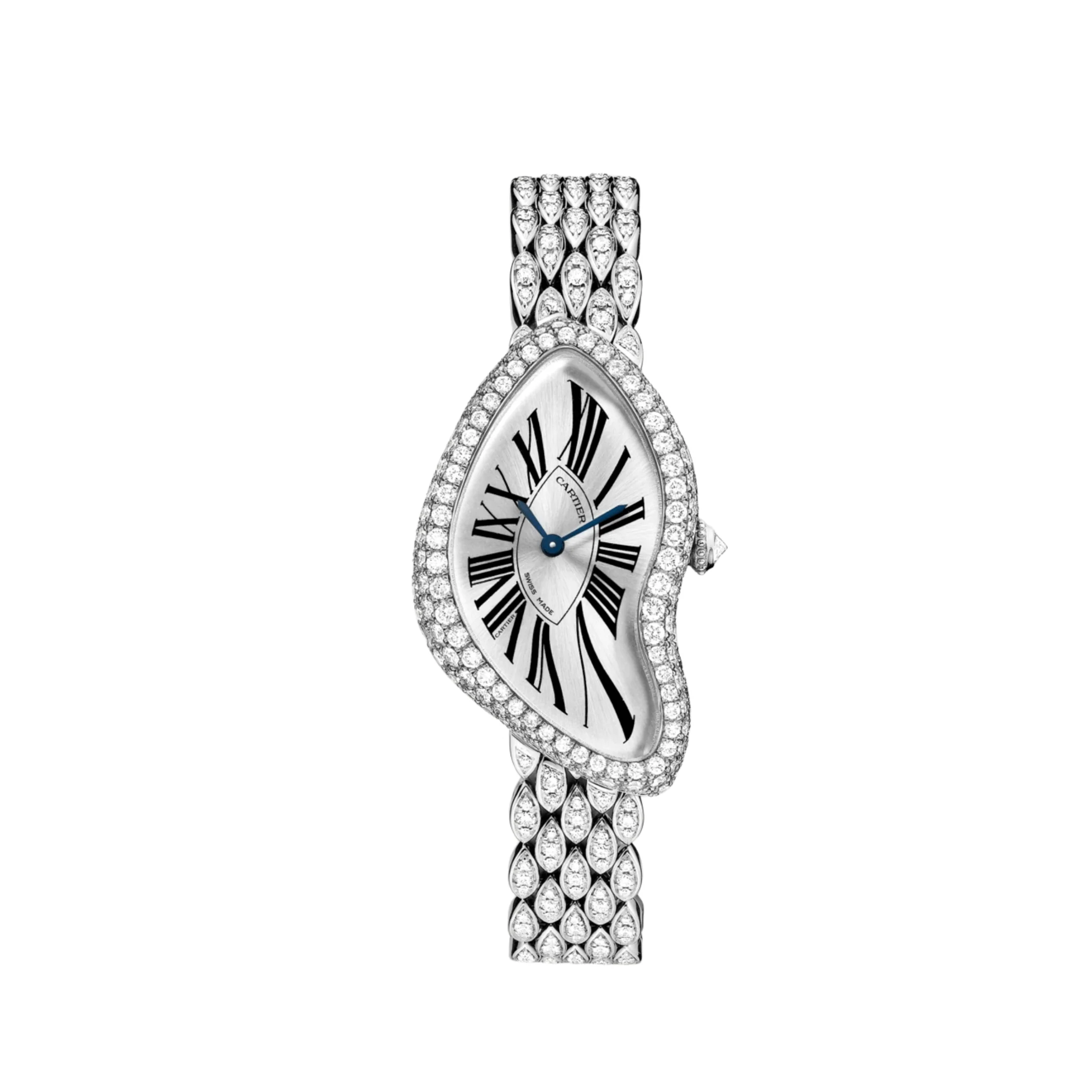 Cartier Crash CRHPI00654 'Ladies' Rhodium-Finish White Gold Diamond