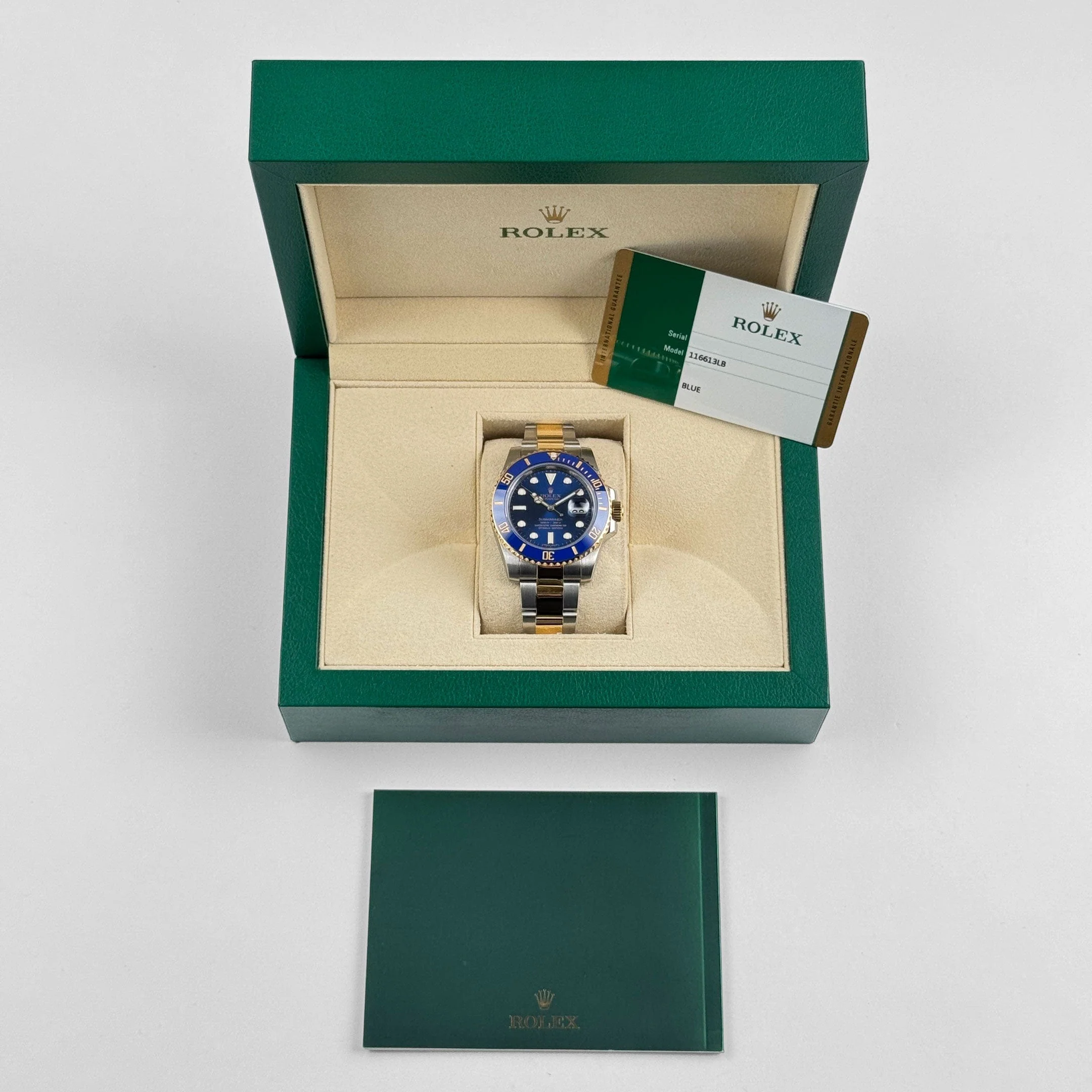 Rolex Submariner Date 116613LB Stainless Steel Yellow Gold Blue Dial (2015)