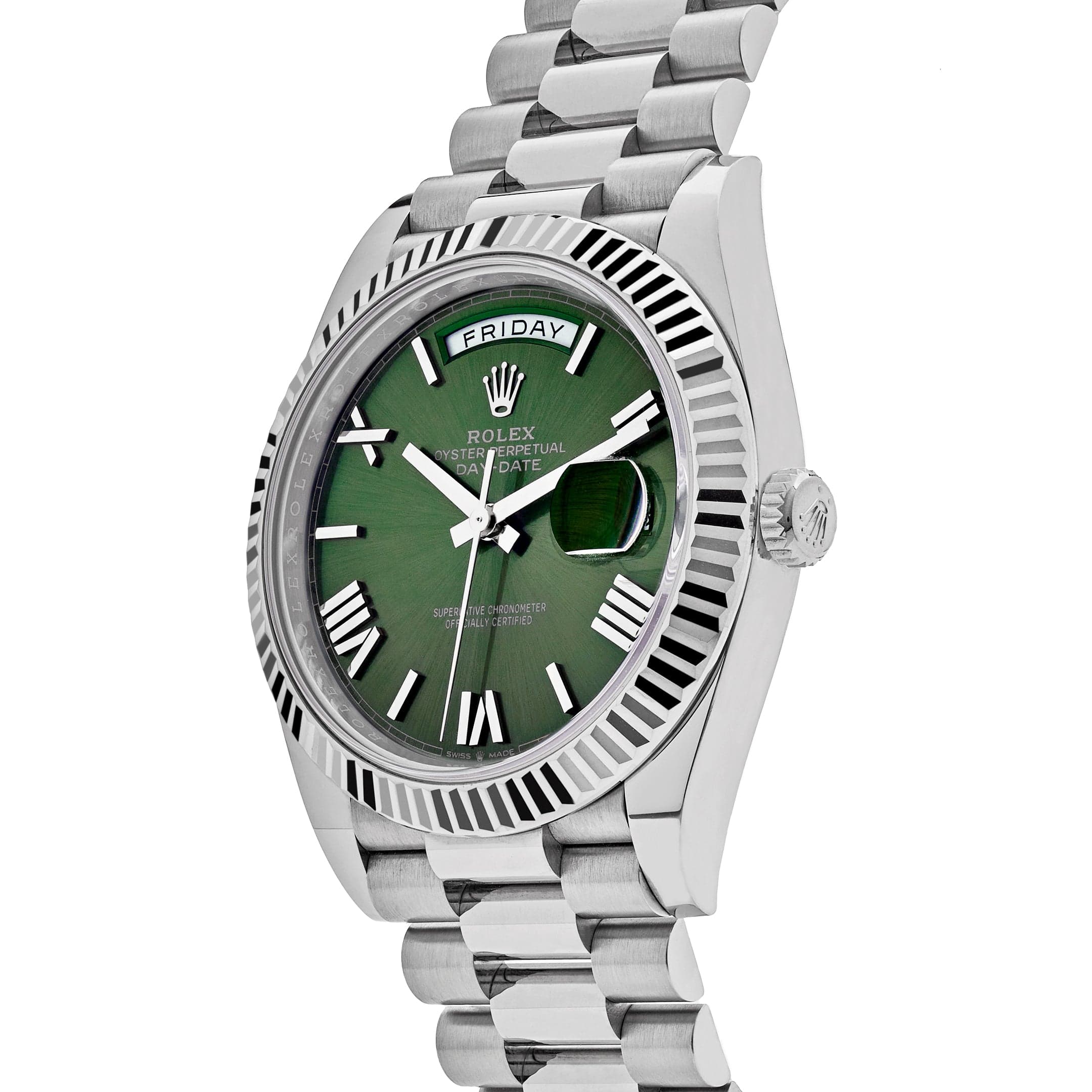 Rolex Day-Date 40 228239 White Gold Olive Dial (2023)
