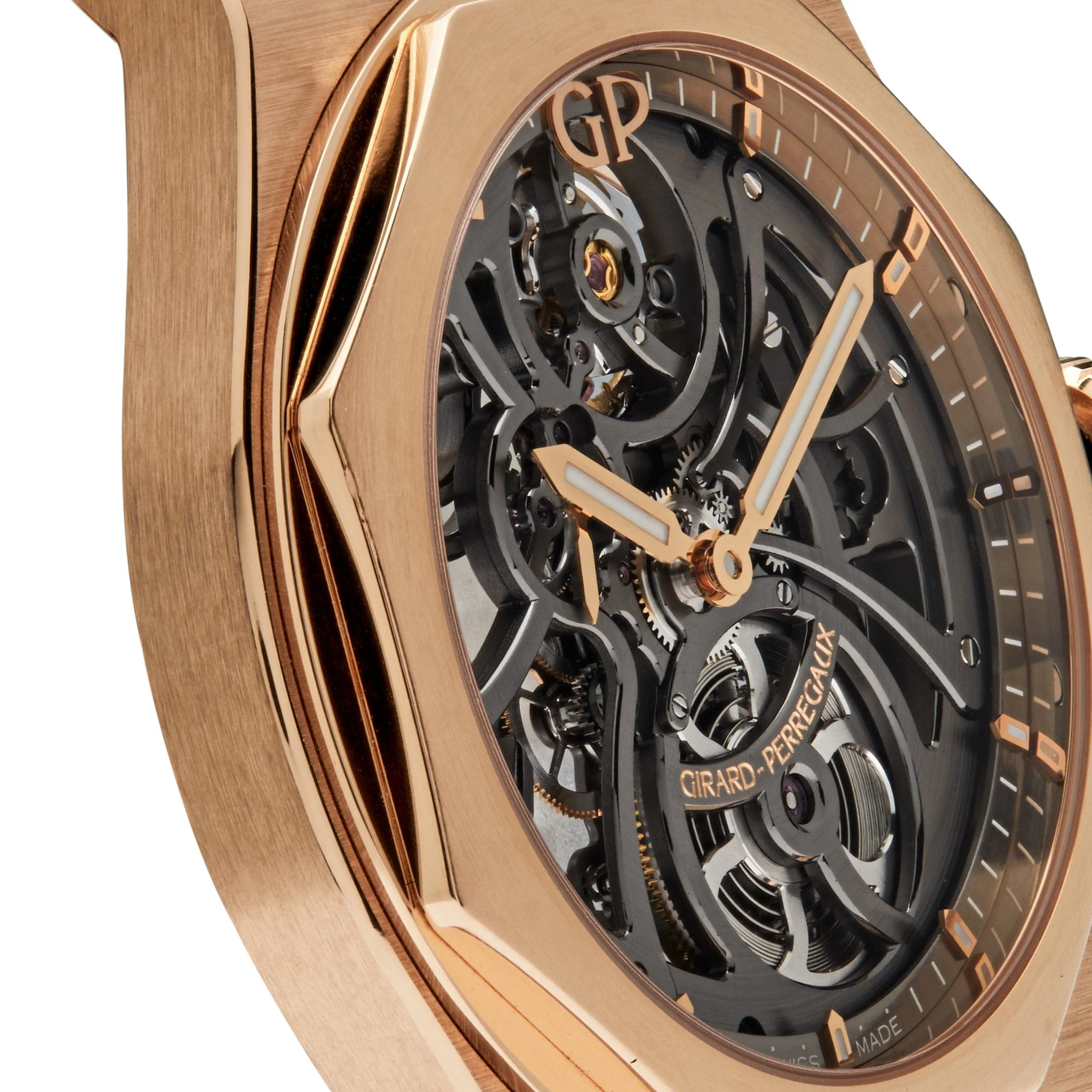 Girard Perregaux Laureato Skeleton 81015-52-002-52A Rose Gold