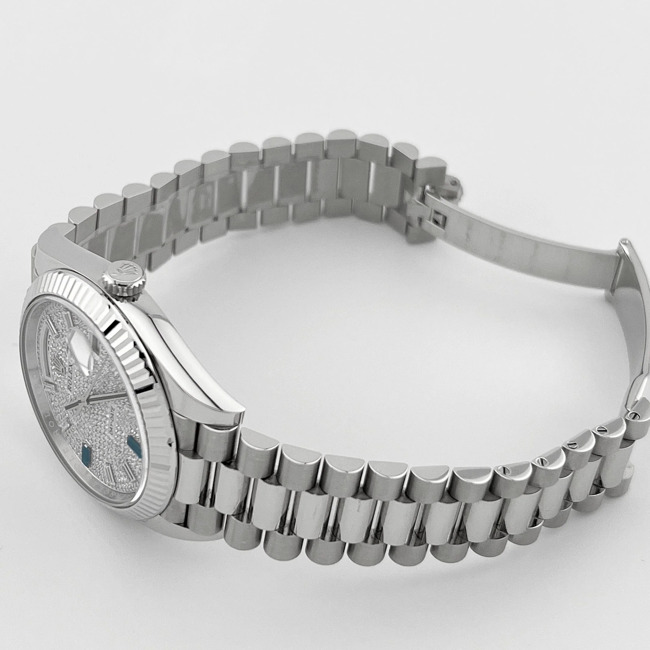 Rolex Day-Date 40 228236 Platinum Pavé Diamond Dial (2023)