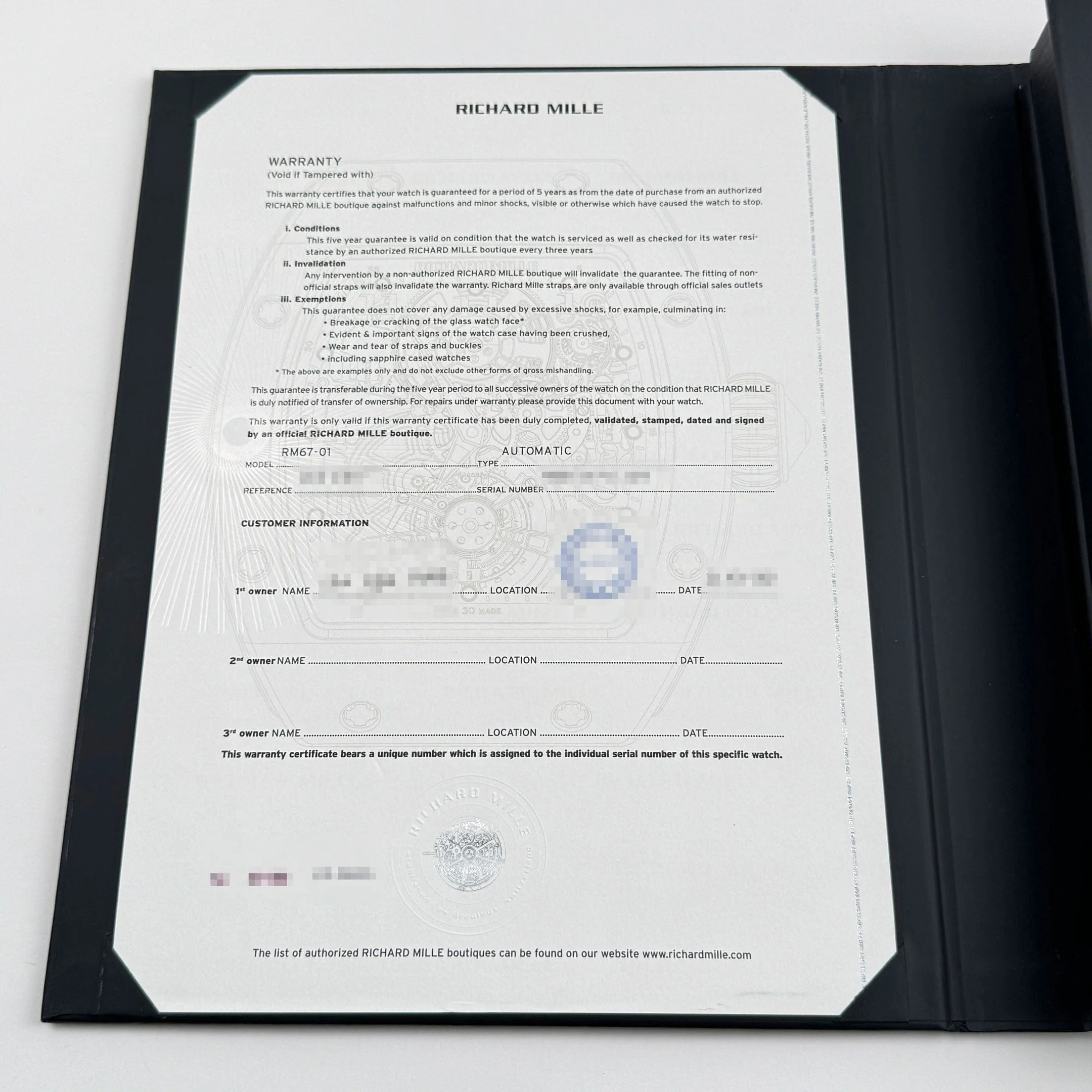 Richard Mille RM 67-01 Extra-Flat Platinum