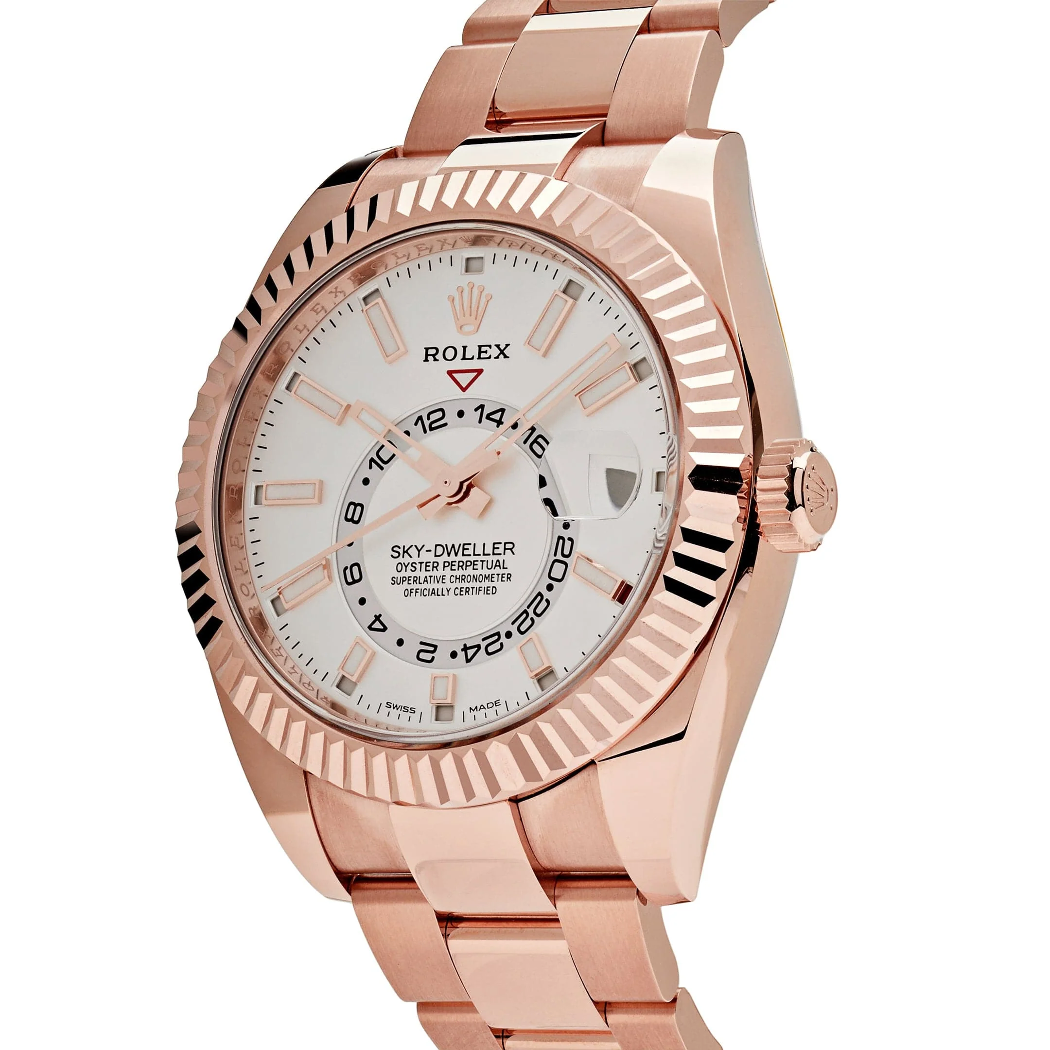 Rolex Sky-Dweller 326935 Rose Gold White Dial