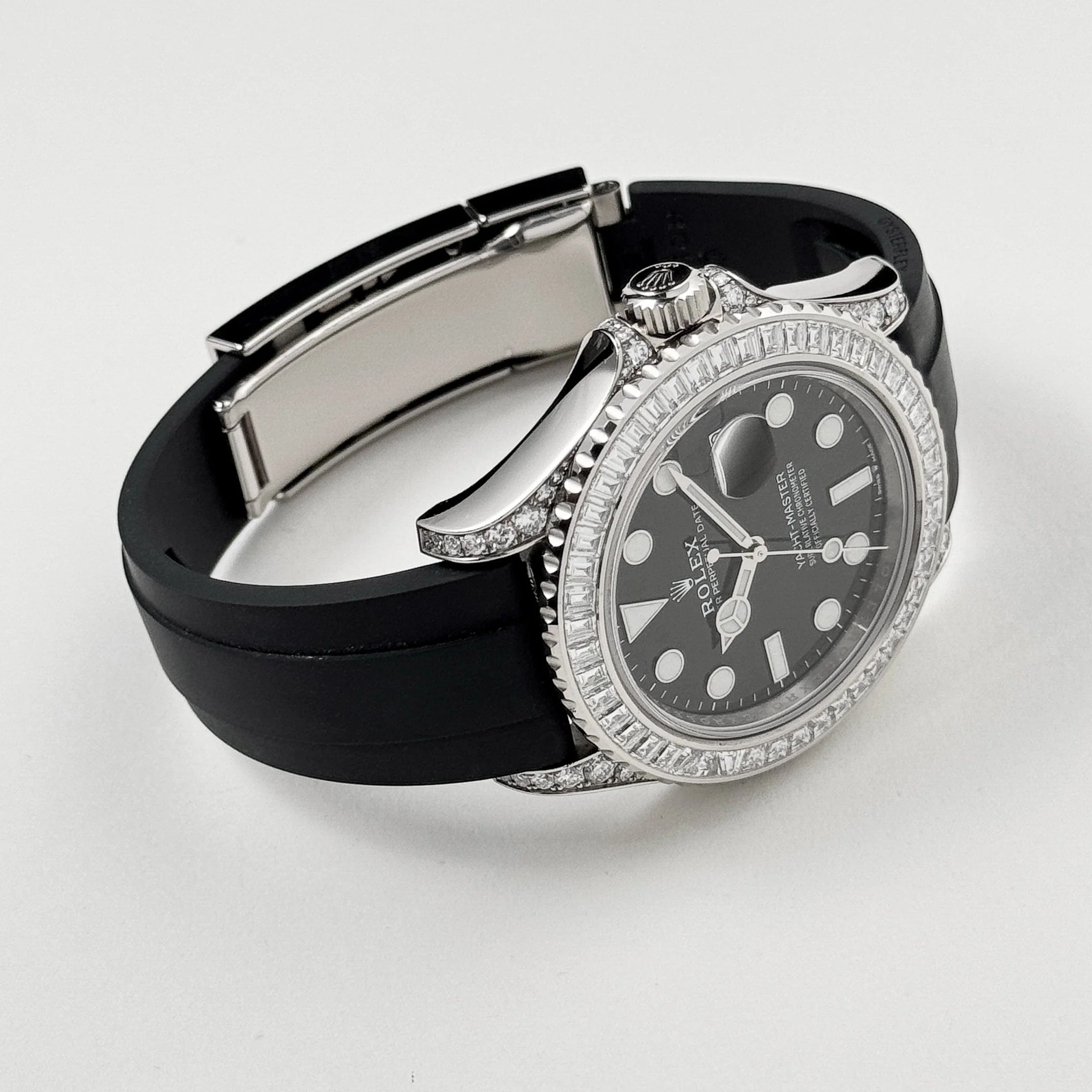 Rolex Yacht-Master 42 226679TBR White Gold Black Dial Diamond Bezel