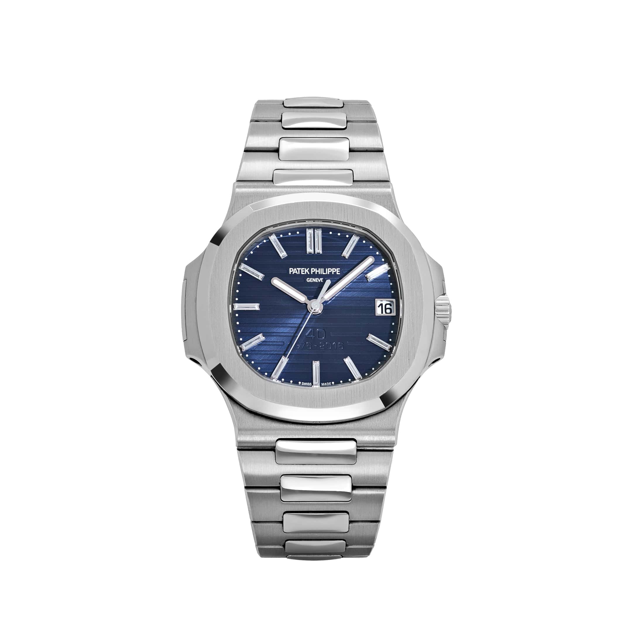 Patek Philippe Nautilus 5711/1P-001 40th Anniversary Platinum Blue Diamond Dial Limited Edition