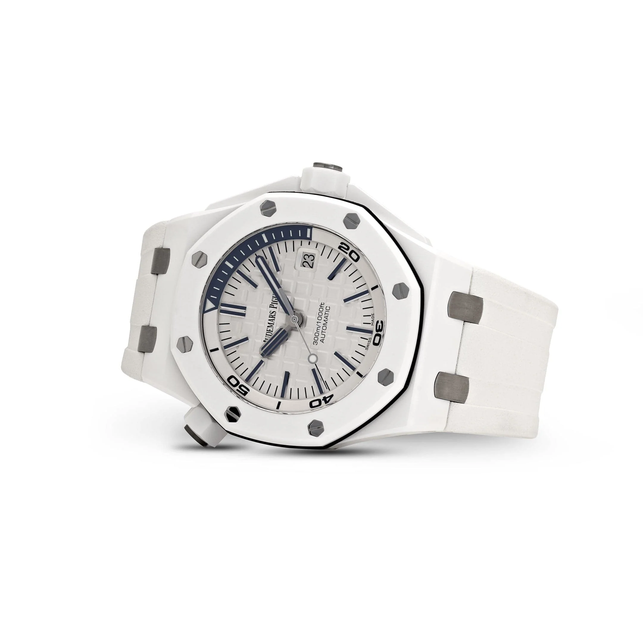 Audemars Piguet Royal Oak Offshore 15707CB.OO.A010CA.01 Diver White Ceramic White Dial