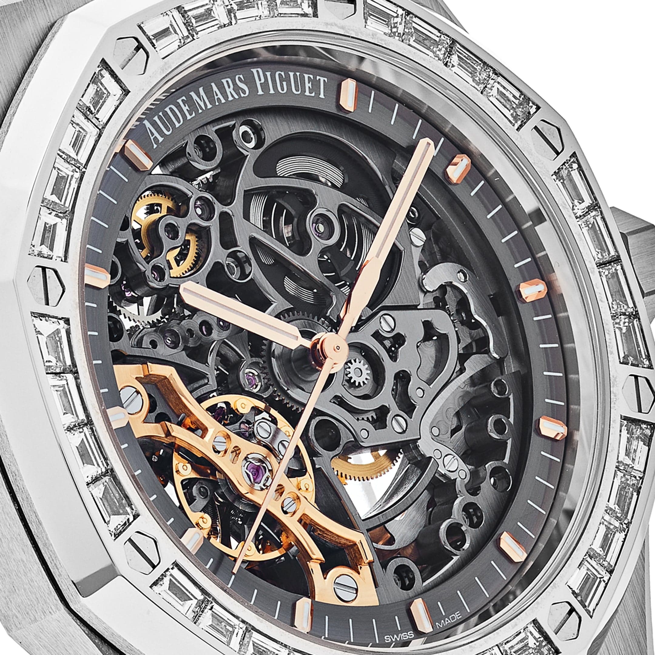 Audemars Piguet Royal Oak 15412BC.ZZ.1220BC.01 Double Balance Wheel Openworked Diamond Bezel