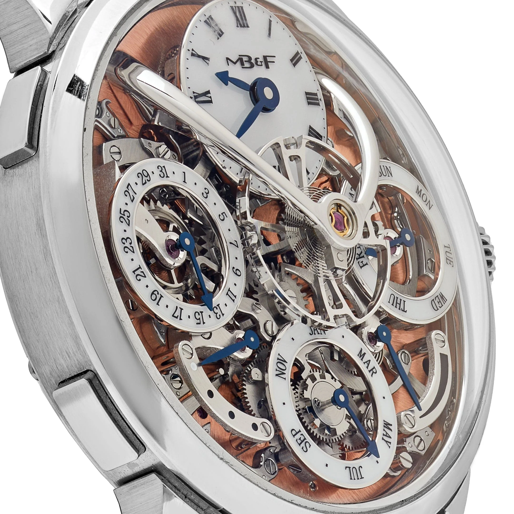 MB&F Legacy Machine Perpetual 03.SL.S Stainless Steel Salmon Dial (2023)