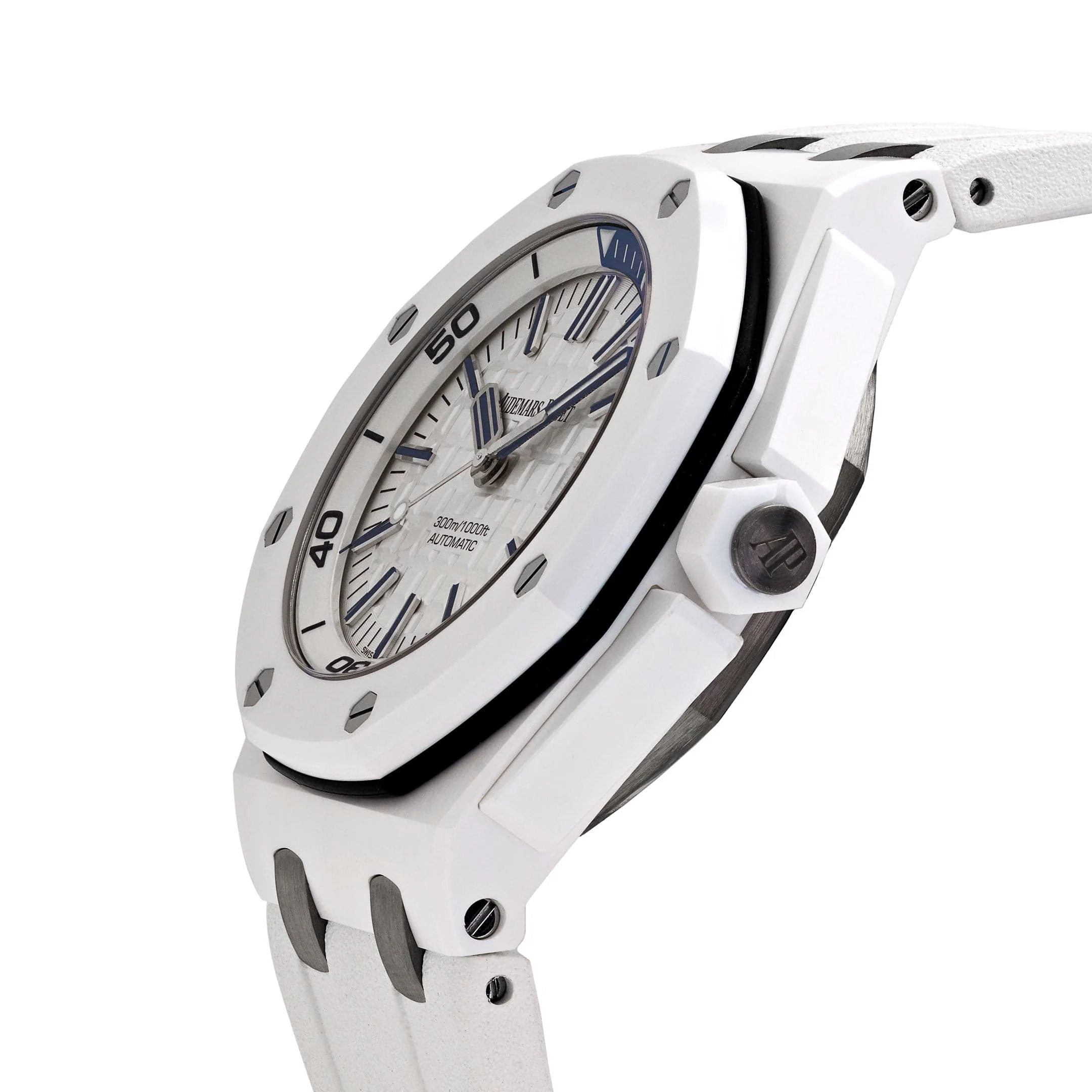 Audemars Piguet Royal Oak Offshore 15707CB.OO.A010CA.01 Diver White Ceramic White Dial