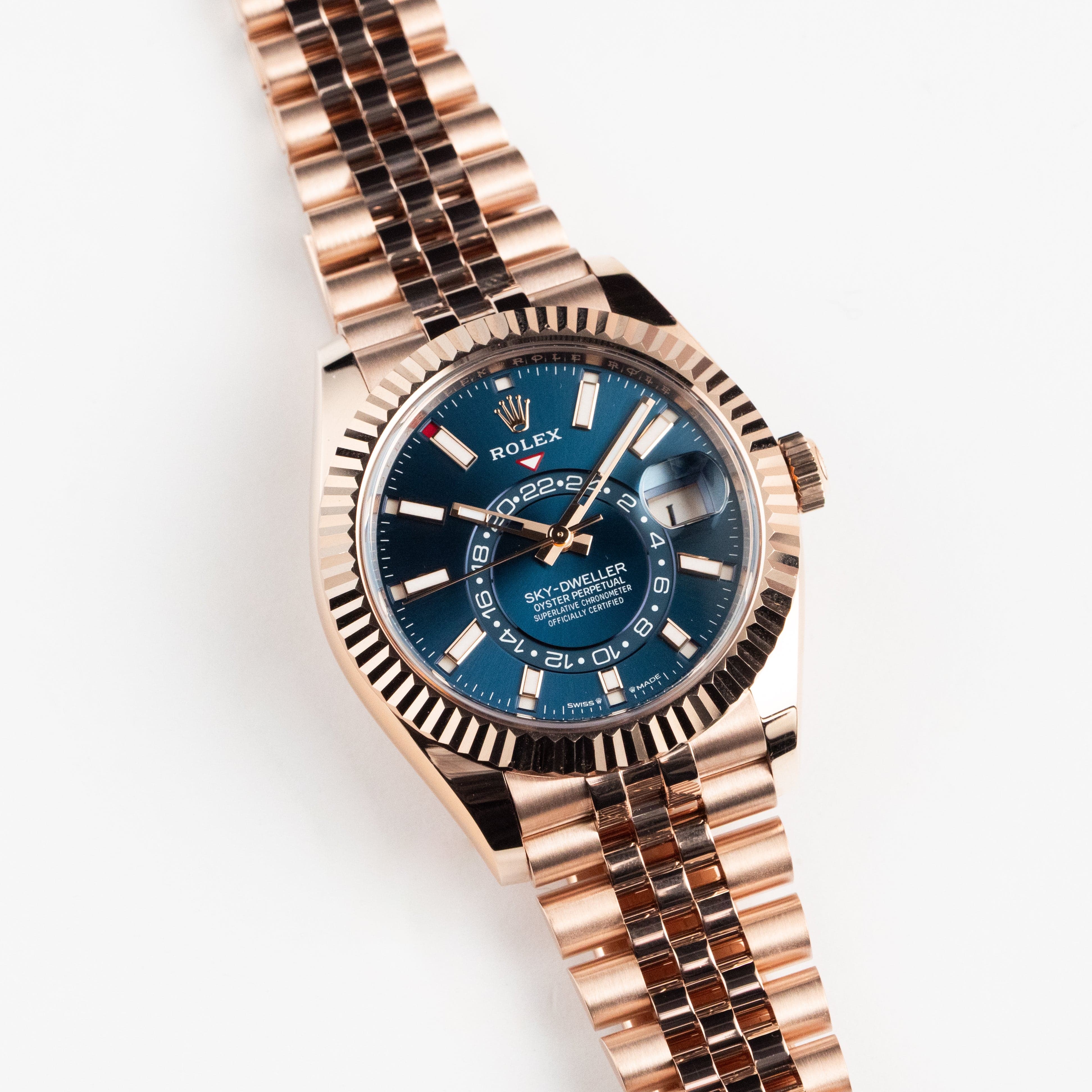 Rolex Sky-Dweller 336935 Rose Gold Blue-Green Dial Jubilee (2024)