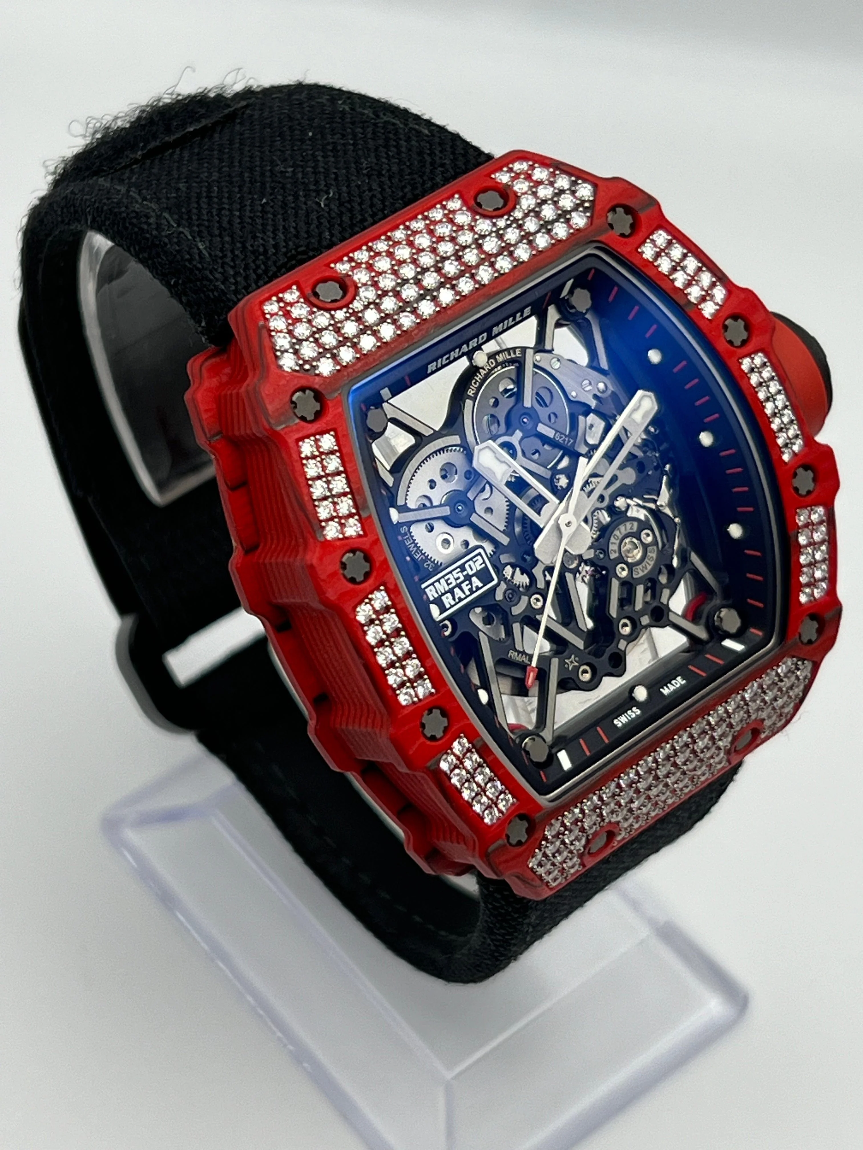 Richard Mille RM 35-02 'Rafa' Rafael Nadal Red Quartz TPT Diamond Set