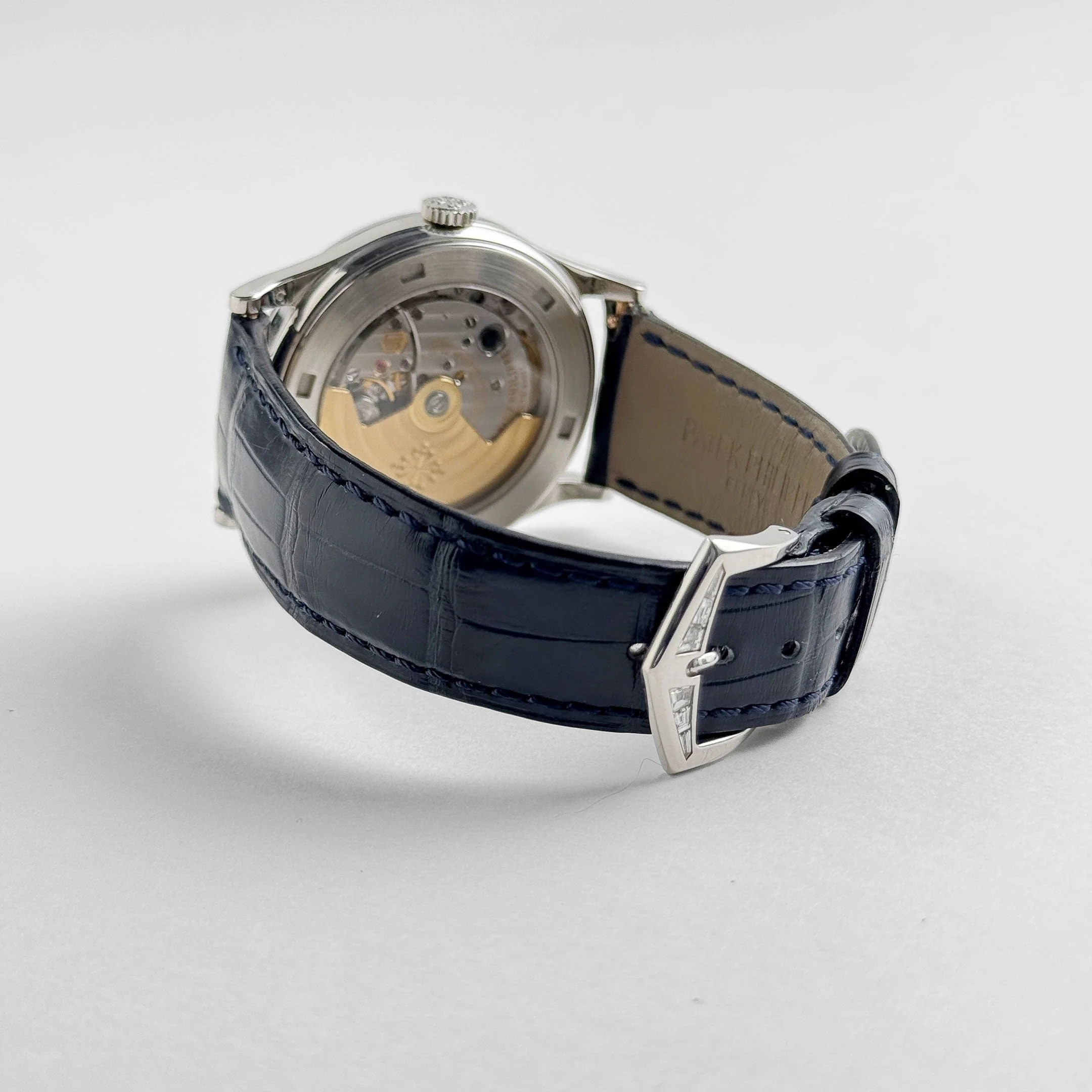 Patek Philippe Calatrava 5298P-012 Platinum Black Diamond Dial Diamond Bezel (2015)