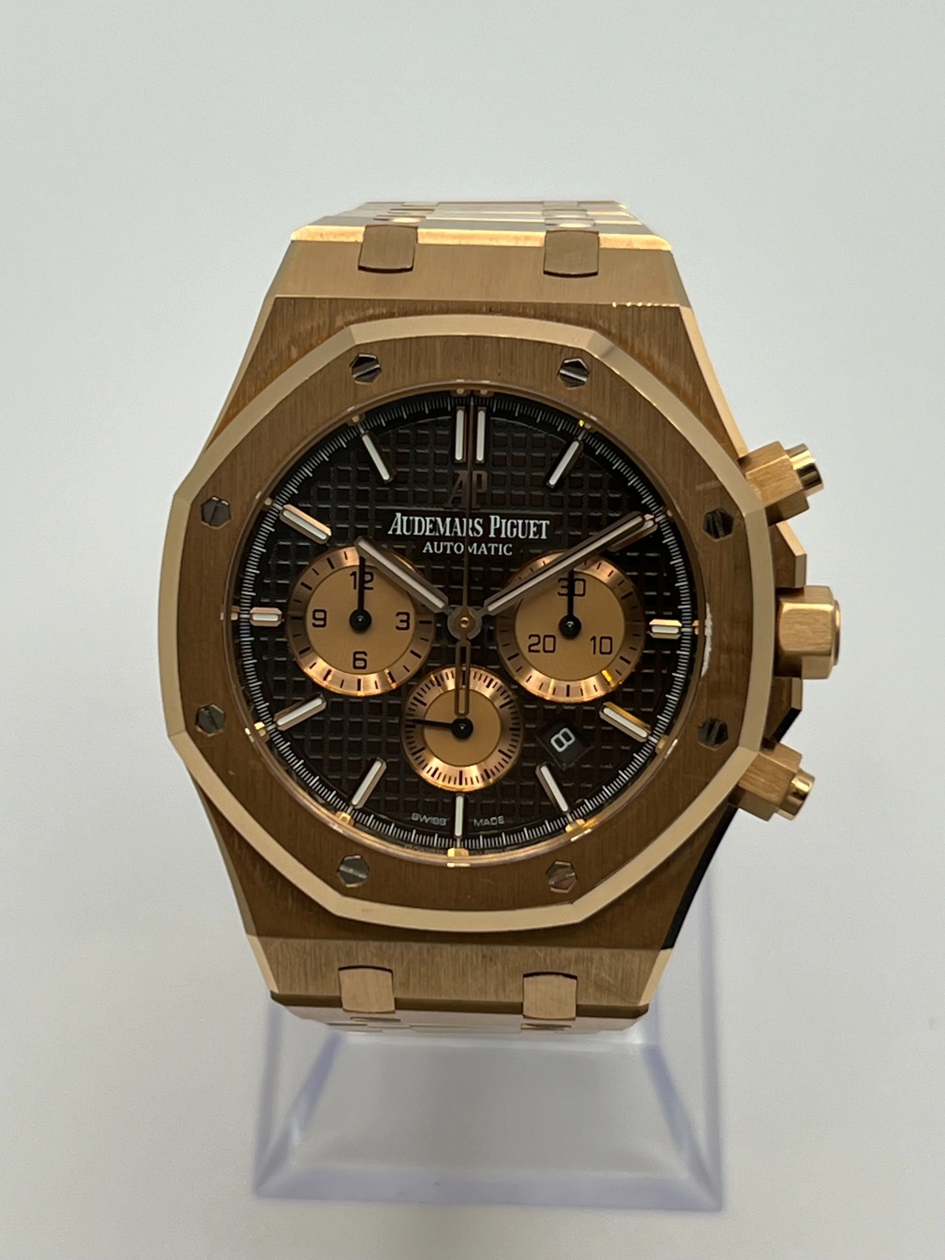 Audemars Piguet Royal Oak Selfwinding Chronograph 26331OR.OO.1220OR.02 Rose Gold Brown Dial