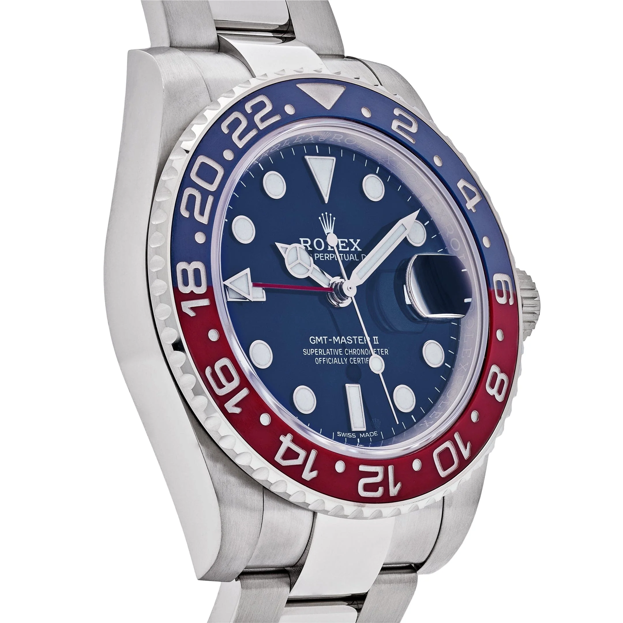Rolex GMT-Master II 116719BLRO Pepsi White Gold Blue Dial Oyster