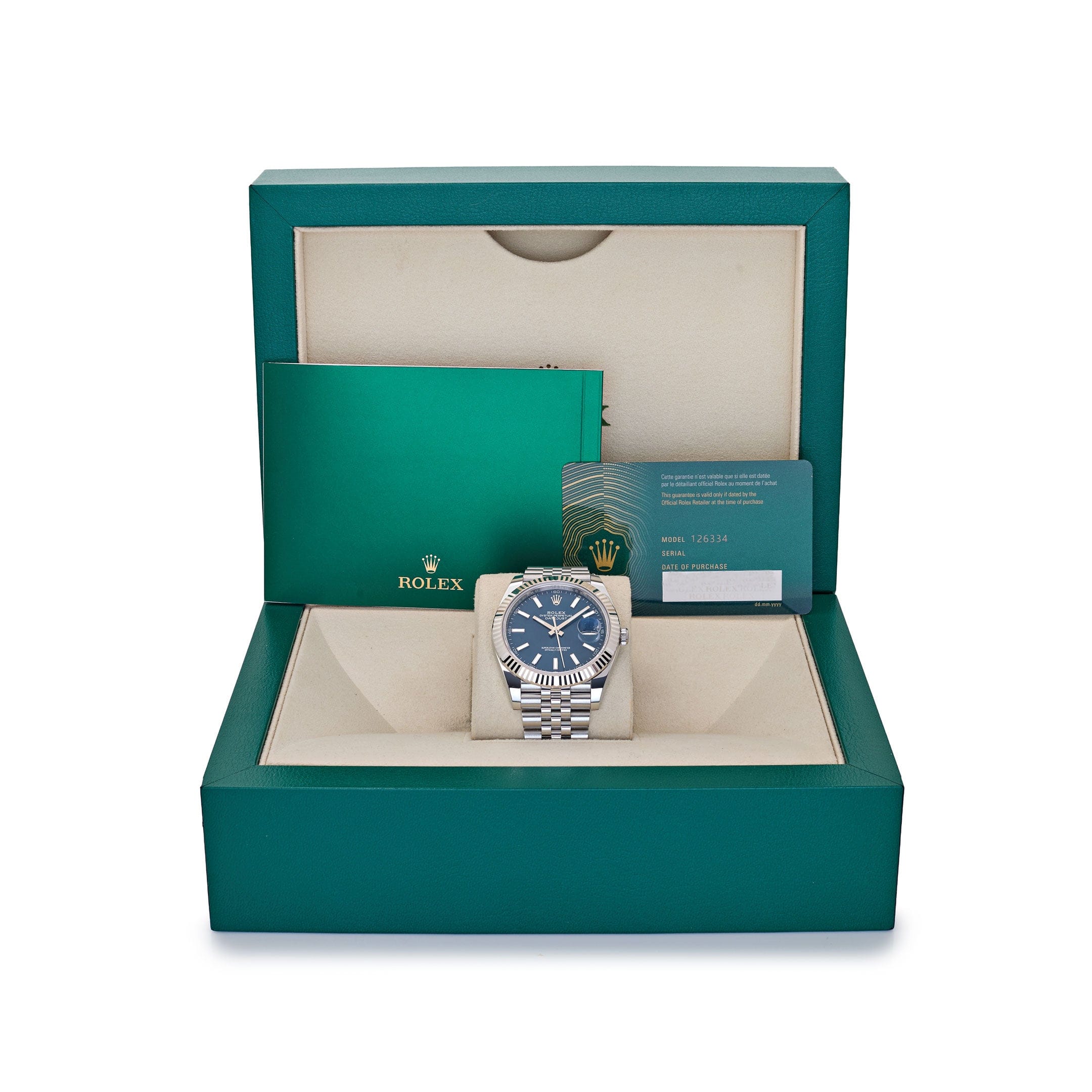 Rolex Datejust 41 126334 Stainless Steel Blue Dial Jubilee (2024)