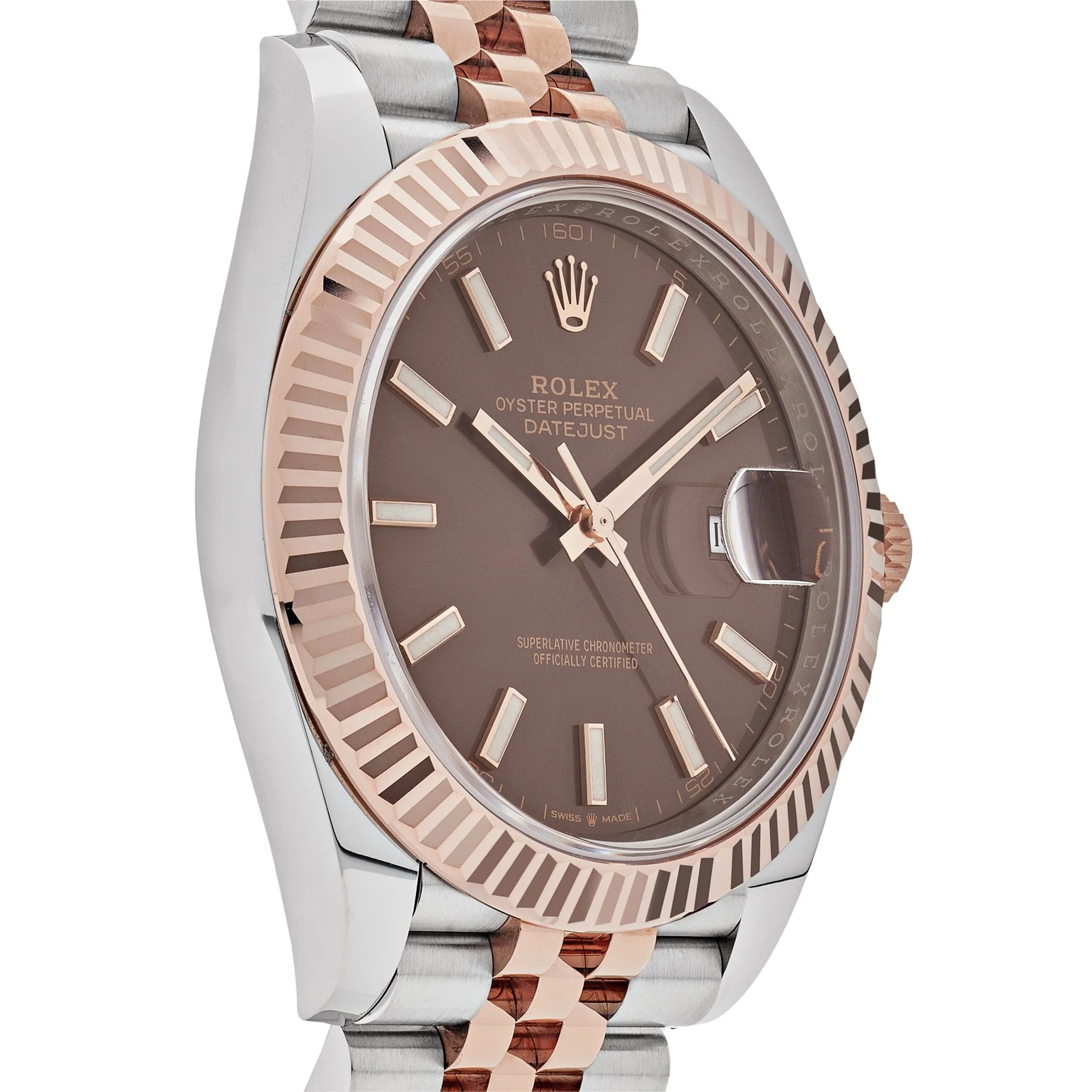 Rolex Datejust 41 126331 Two-Toned Rose Gold Stainless Steel Brown Dial (2023)