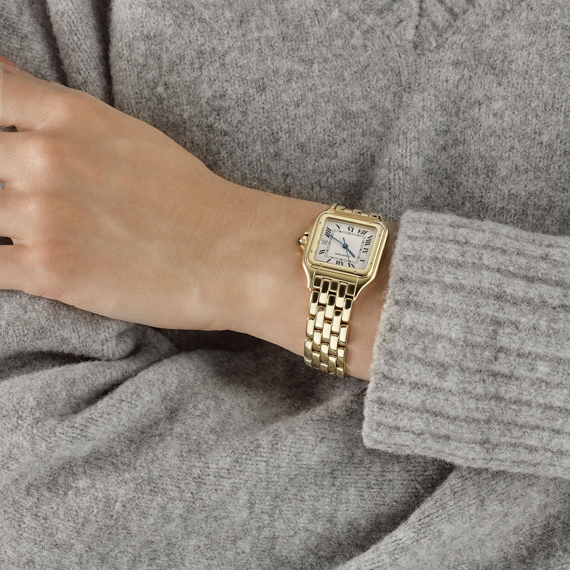 Cartier Panthere 88396 'Ladies' Yellow Gold White Dial Quartz