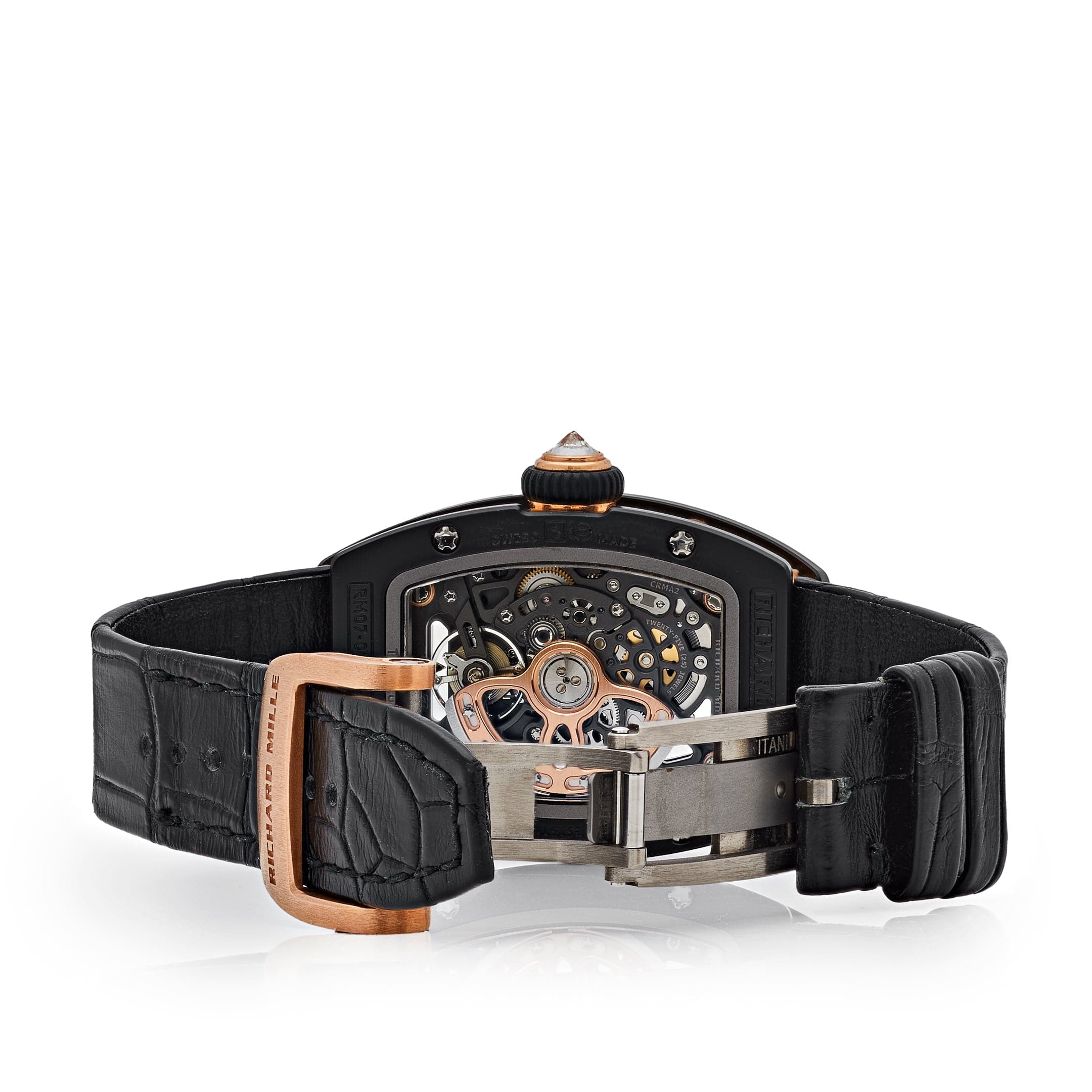 Richard Mille RM 07-01 'Ladies'  Black Ceramic Black Lips Diamond Bezel