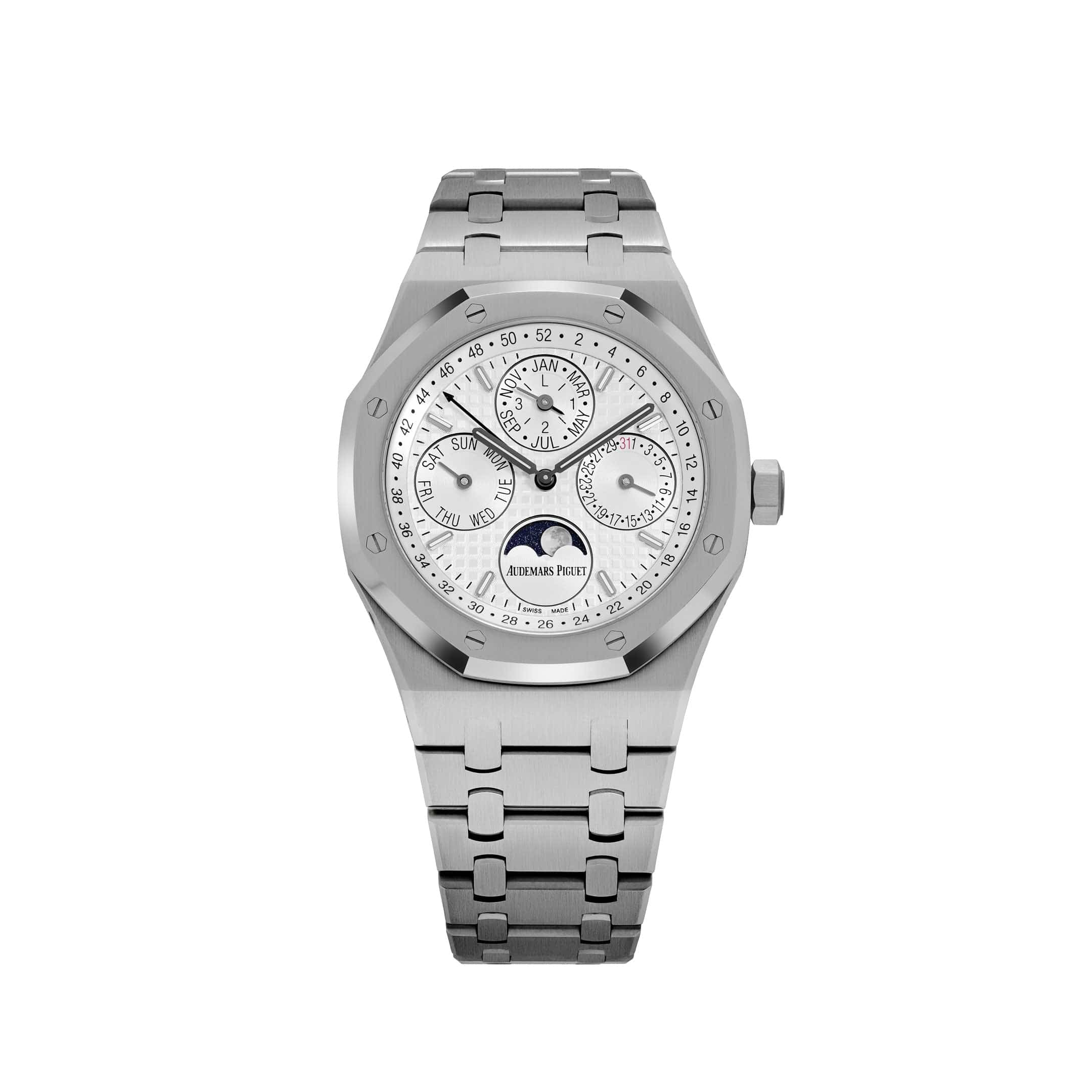 Audemars Piguet Royal Oak 26574ST.OO.1220ST.01 Perpetual Calendar Stainless Steel White Dial (2016)