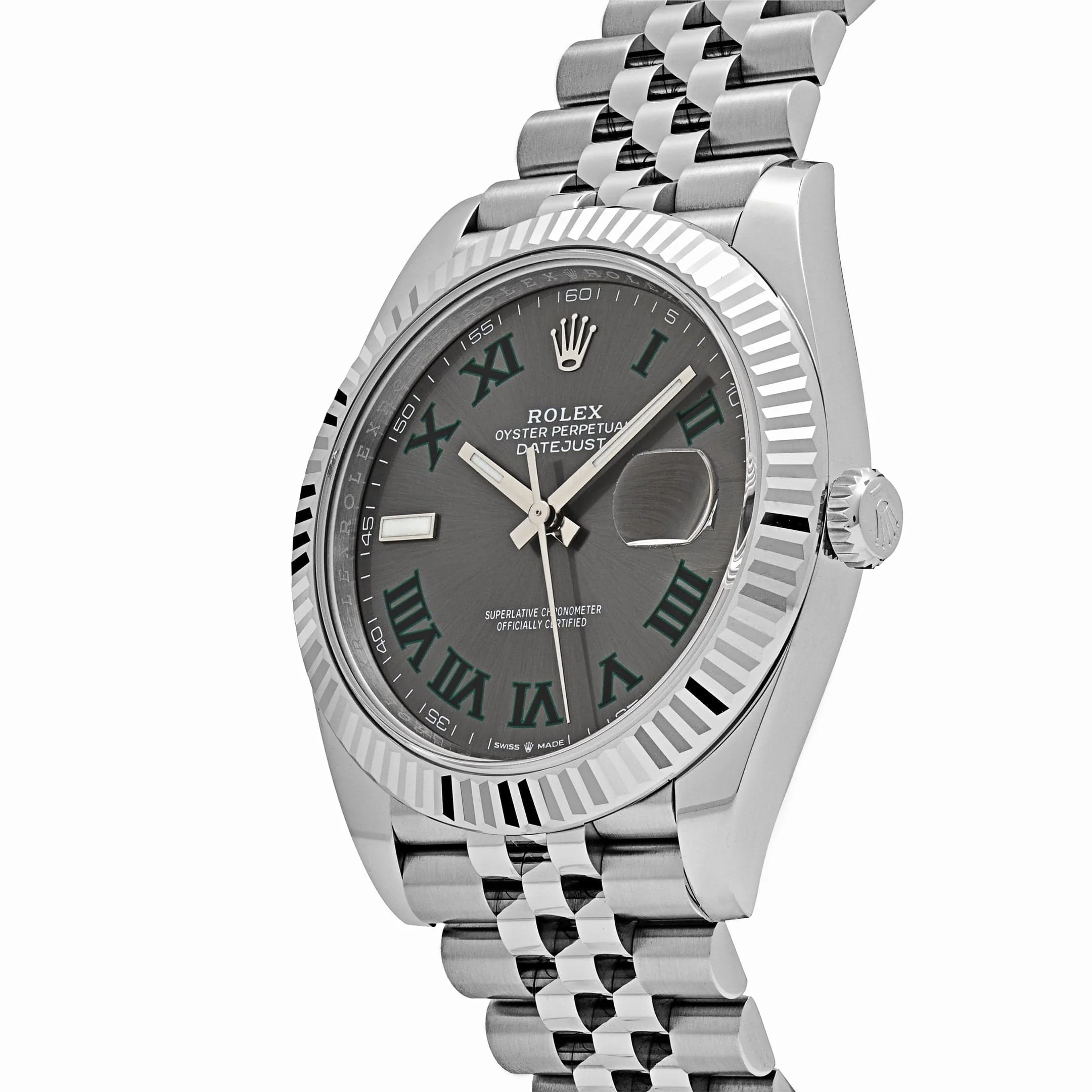 Rolex Datejust 41 126334 'Wimbledon' Stainless Steel Slate Dial Jubilee (2025)