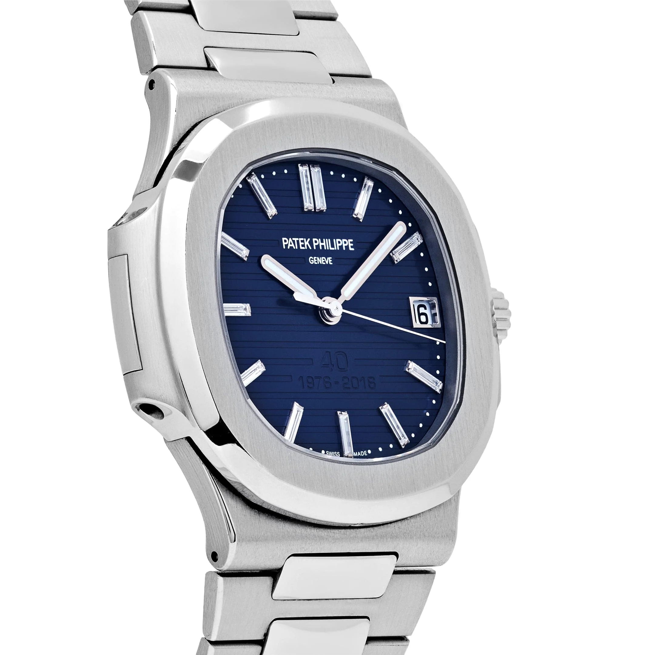 Patek Philippe Nautilus 5711/1P-001 40th Anniversary Platinum Blue Diamond Dial Limited Edition