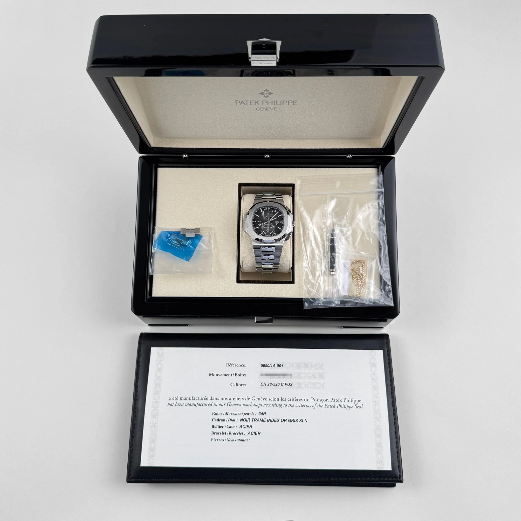 Patek Philippe Nautilus 5990/1A-001 'Travel Time' Chronograph Stainless Steel (2018)