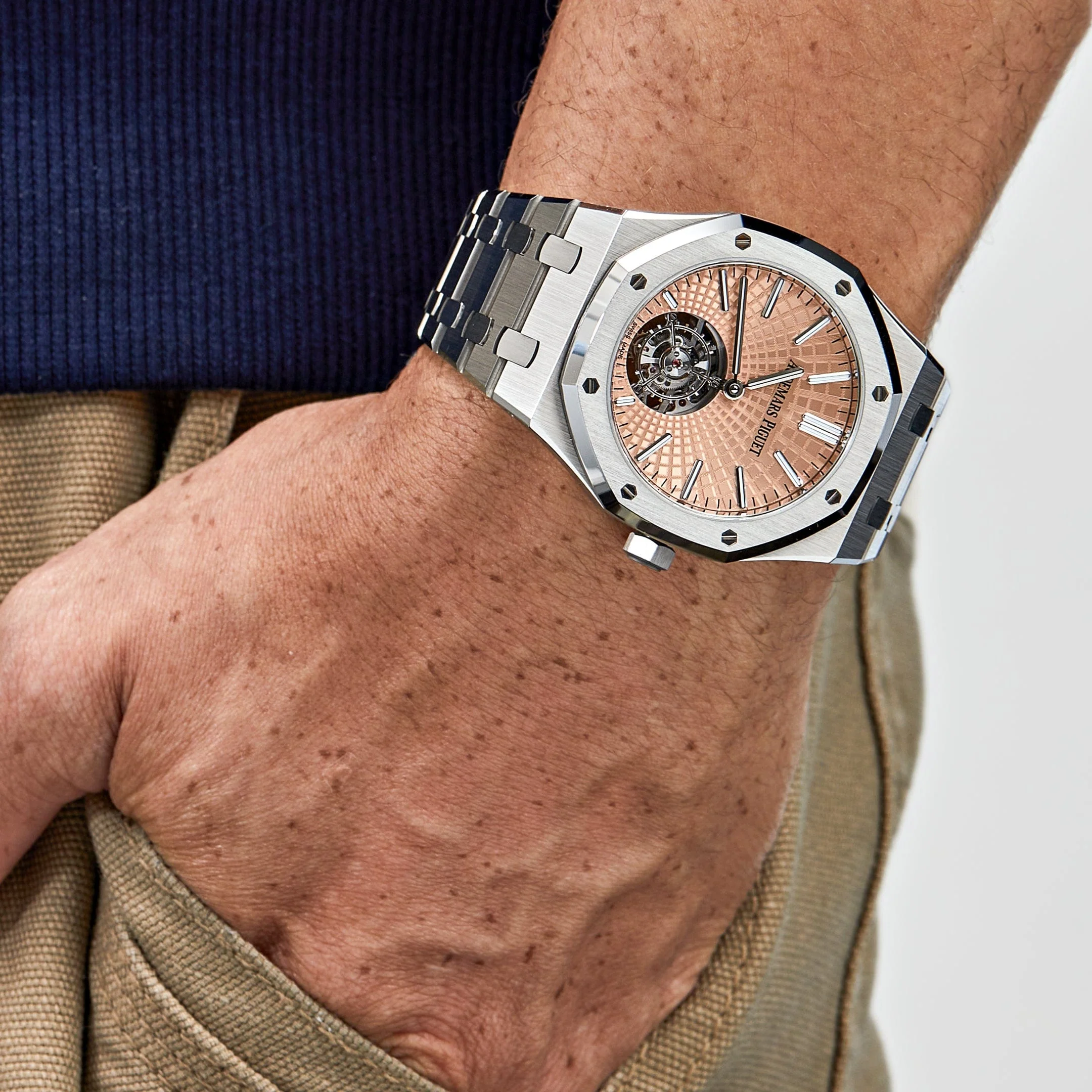 Audemars Piguet Royal Oak 26531TI.OO.1220TI.01 Selfwinding Flying Tourbillon Titanium Salmon Dial Limited Edition of 30 (2024)