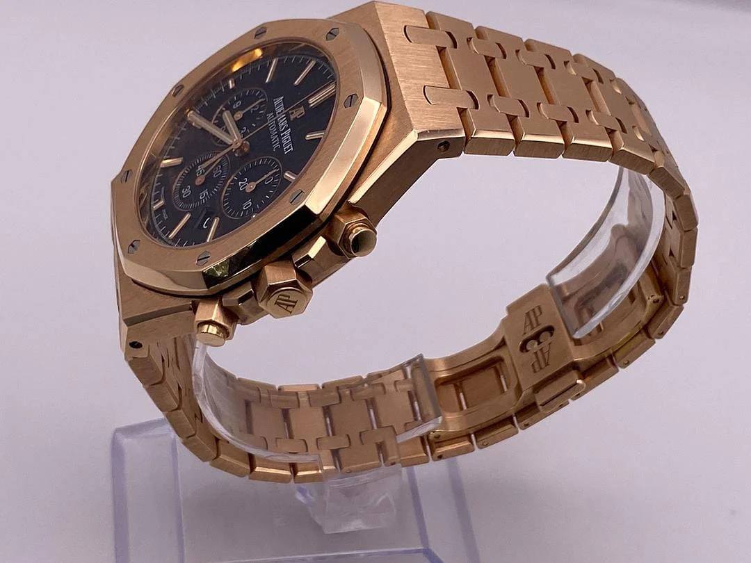 Audemars Piguet Royal Oak 26320OR.OO.1220OR.01 Chronograph Rose Gold Black Dial