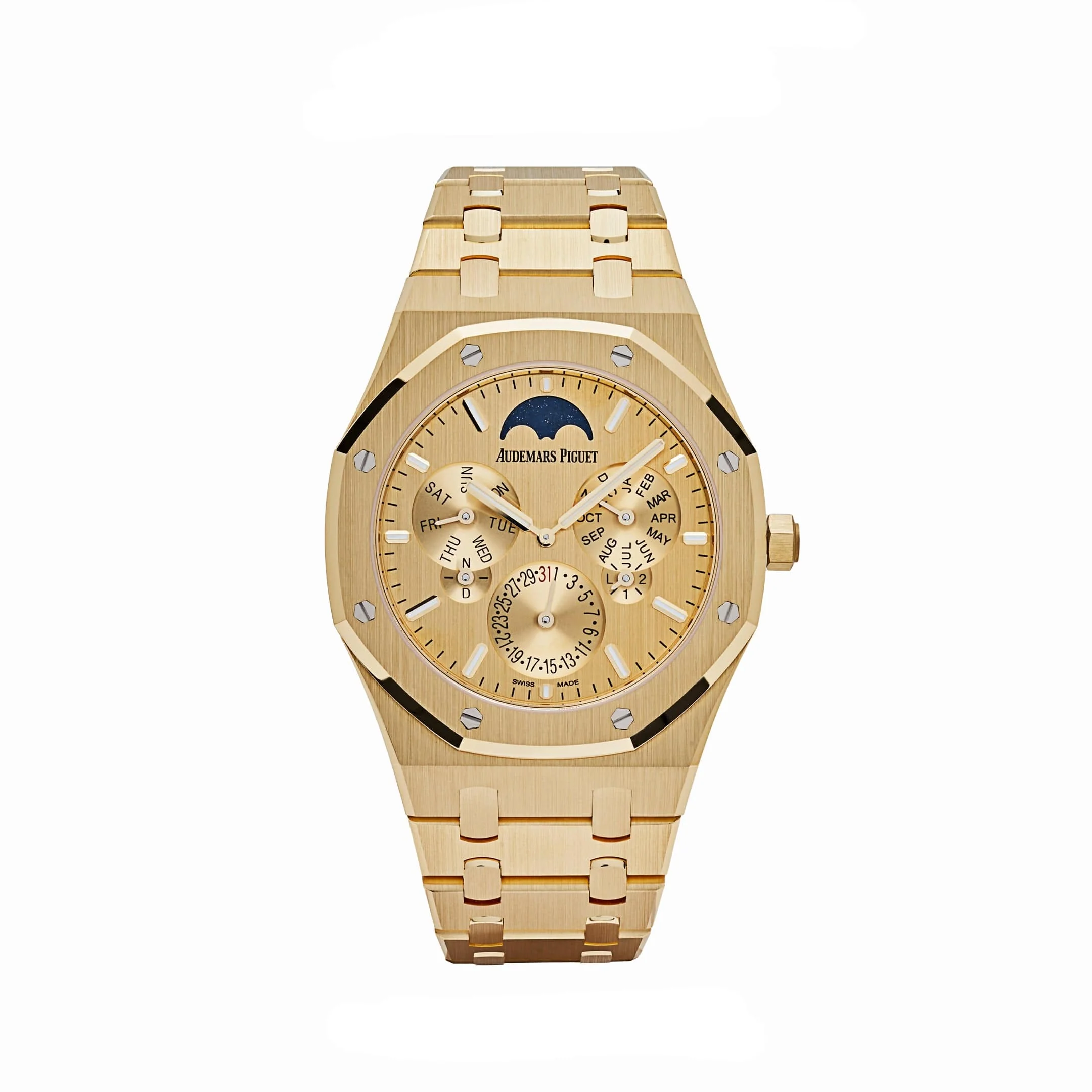 Audemars Piguet Royal Oak 26586BA.OO.1240BA.99  Perpetual Calendar Ultra-Thin Yellow Gold Champagne Dial Limited Edition of 88 (2024)