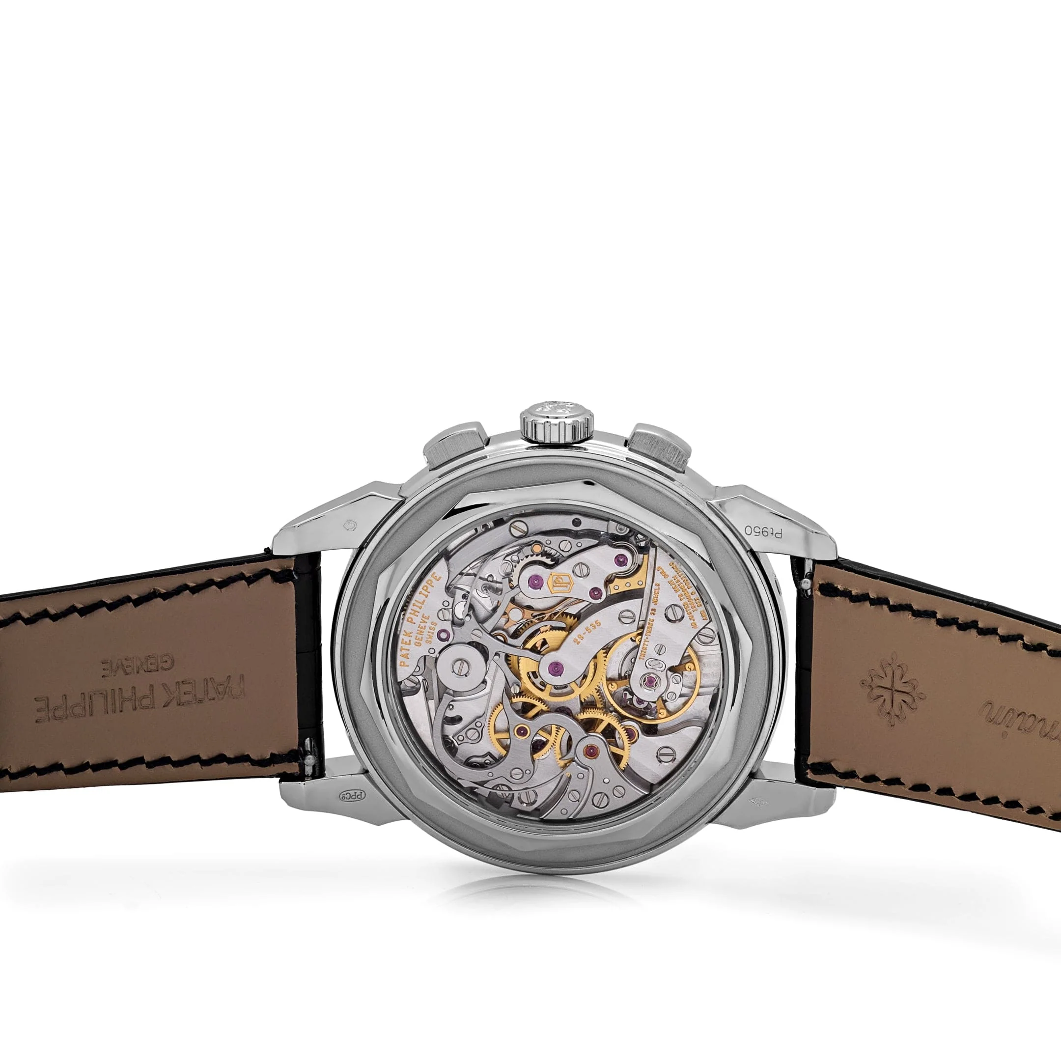 Patek Philippe Grand Complications 5271/13P-001 Perpetual Calendar Moon Phases Platinum Emerald Bezel Black Dial