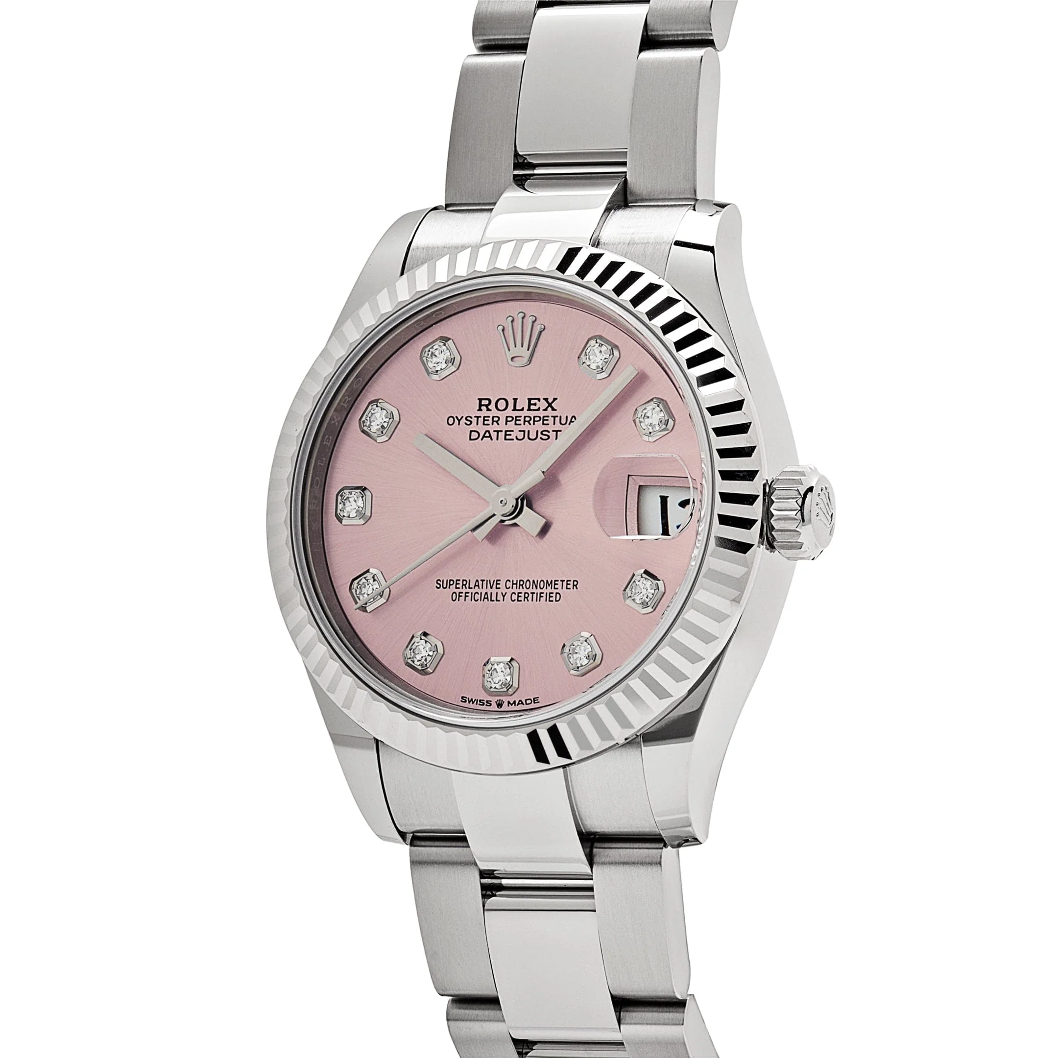 Rolex Datejust 31 278274 'Ladies' Stainless Steel Pink Diamond Dial Oyster